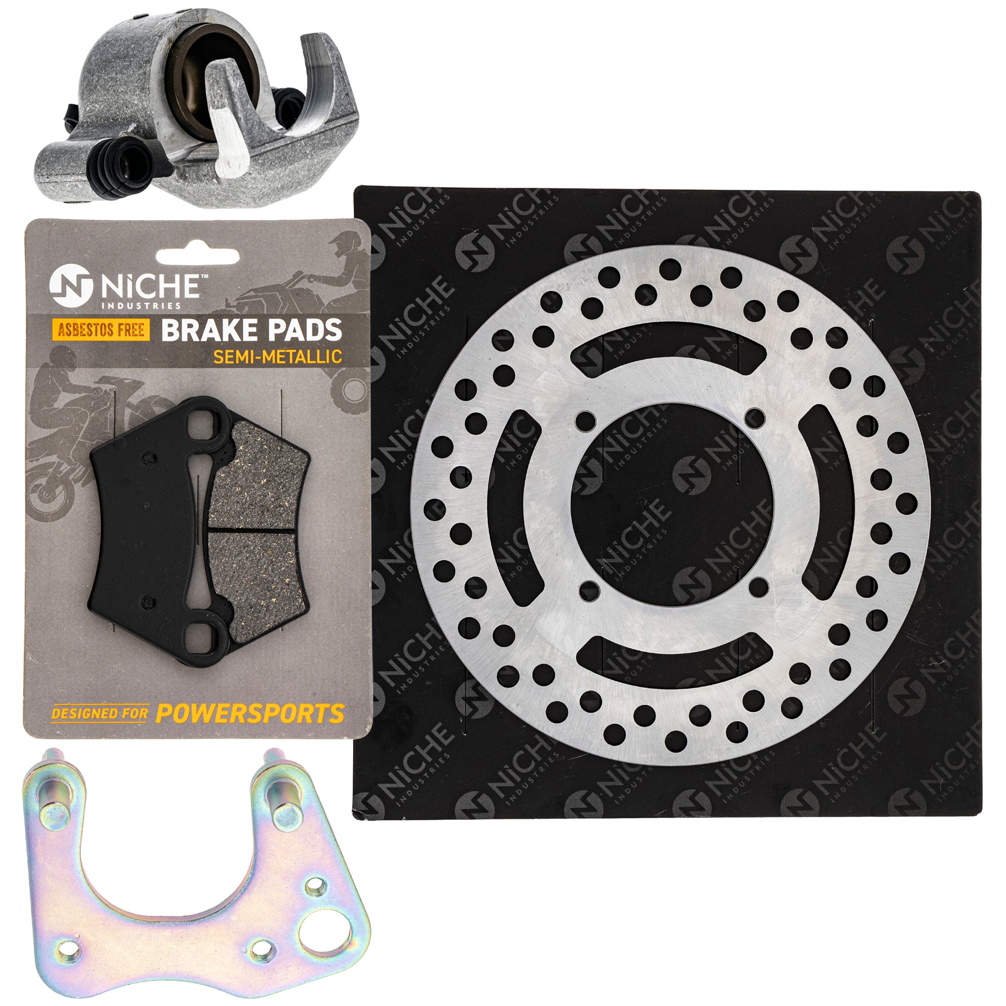 Single Caliper, Rotor, Pad Set for zOTHER Polaris GEM Ranger PPS NICHE MK1007878