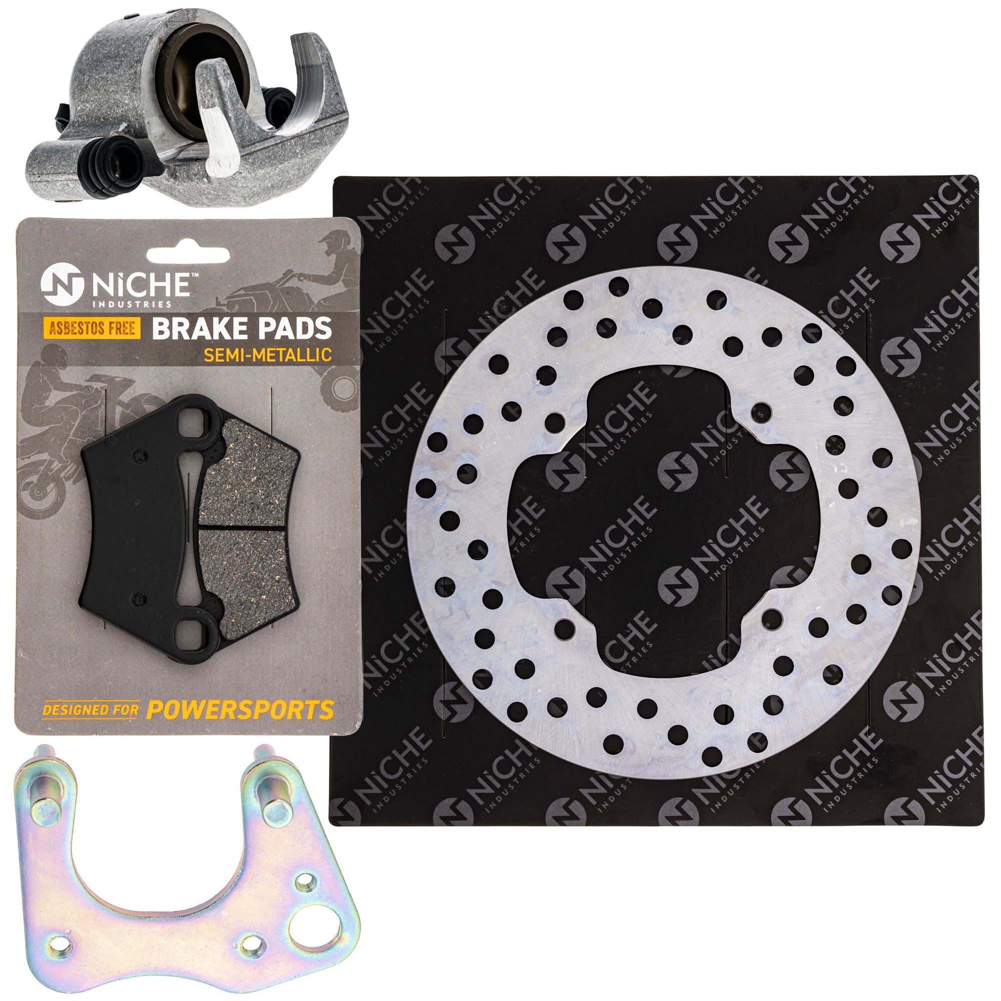 Single Caliper, Rotor, Pad Set for zOTHER Polaris GEM Ranger PPS NICHE MK1007879