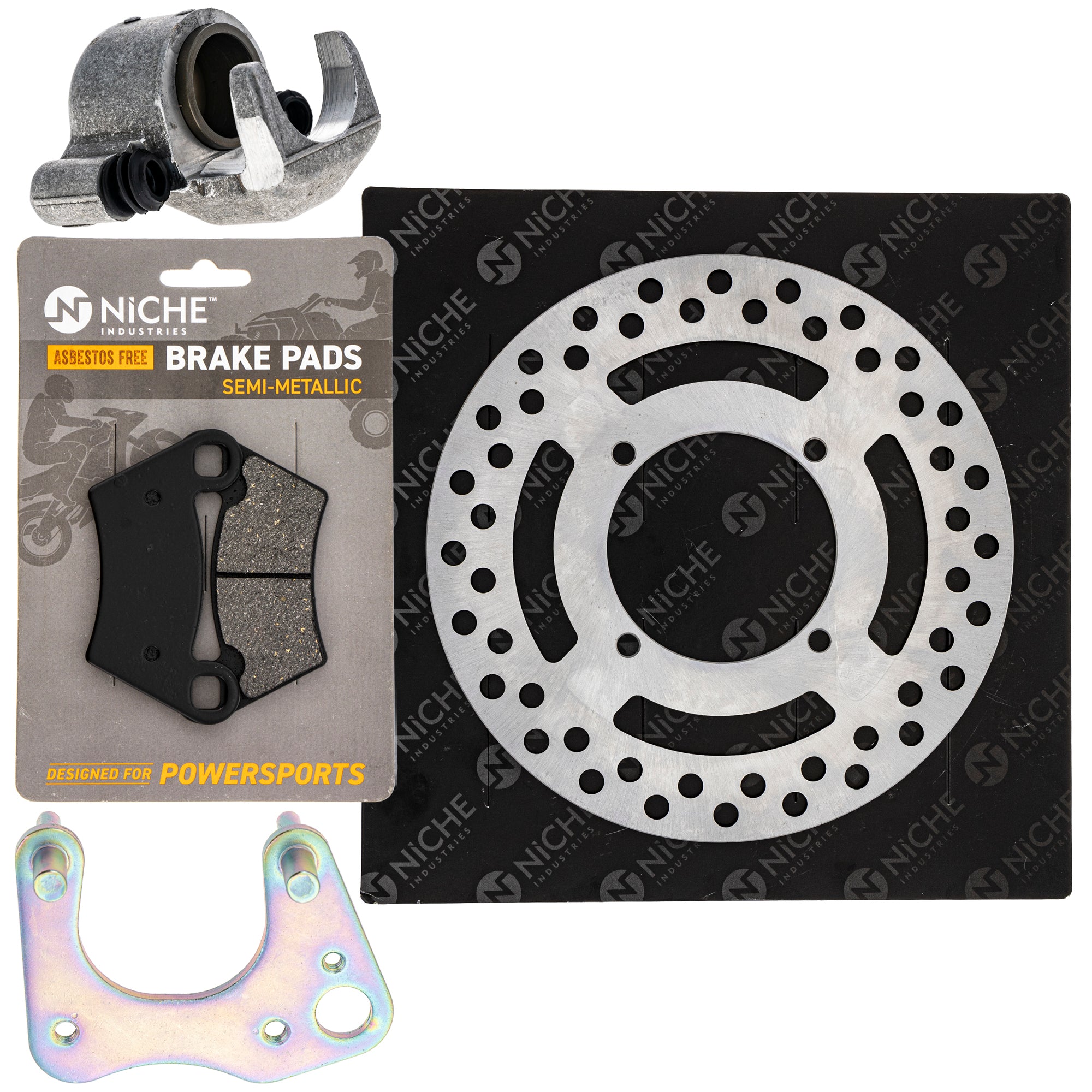 Single Caliper, Rotor, Pad Set for zOTHER Polaris GEM Ranger PPS NICHE MK1007880