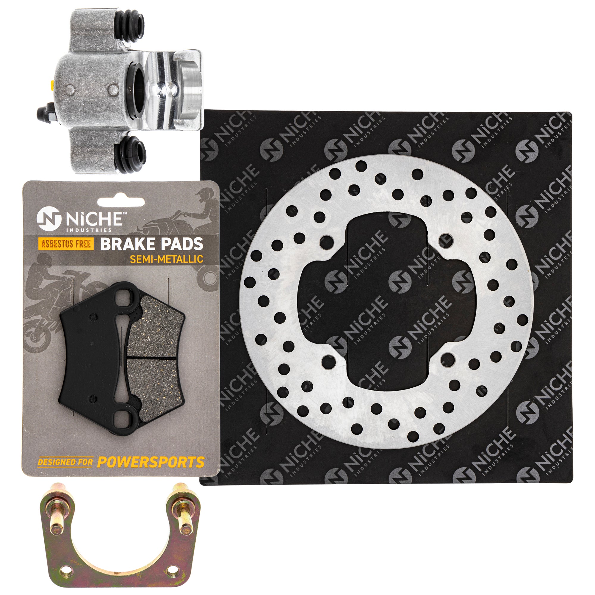 Single Caliper, Rotor, Pad Set for zOTHER Polaris GEM Sportsman Ranger NICHE MK1007882