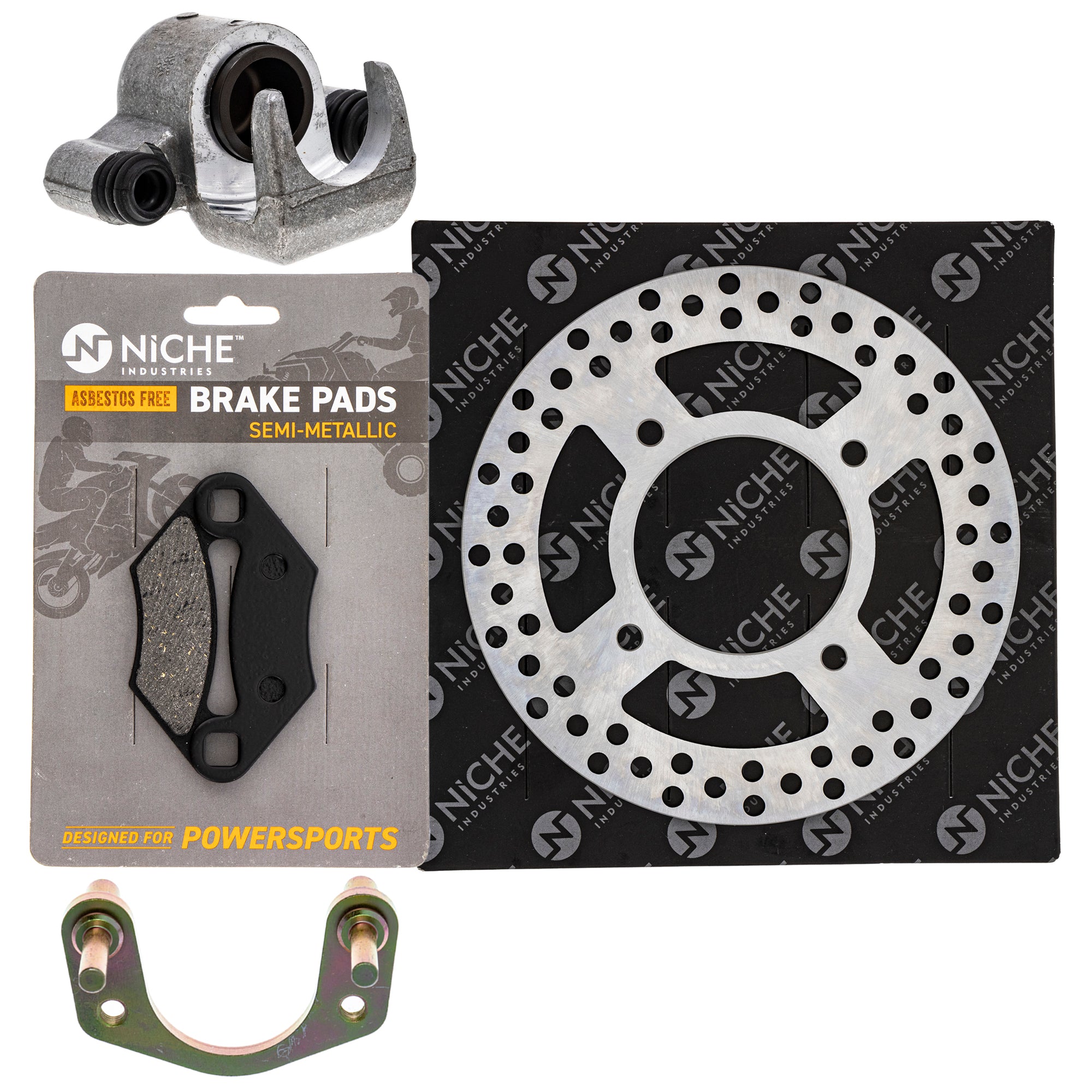 Single Caliper, Rotor, Pad Set for zOTHER Polaris GEM Predator NICHE MK1007898