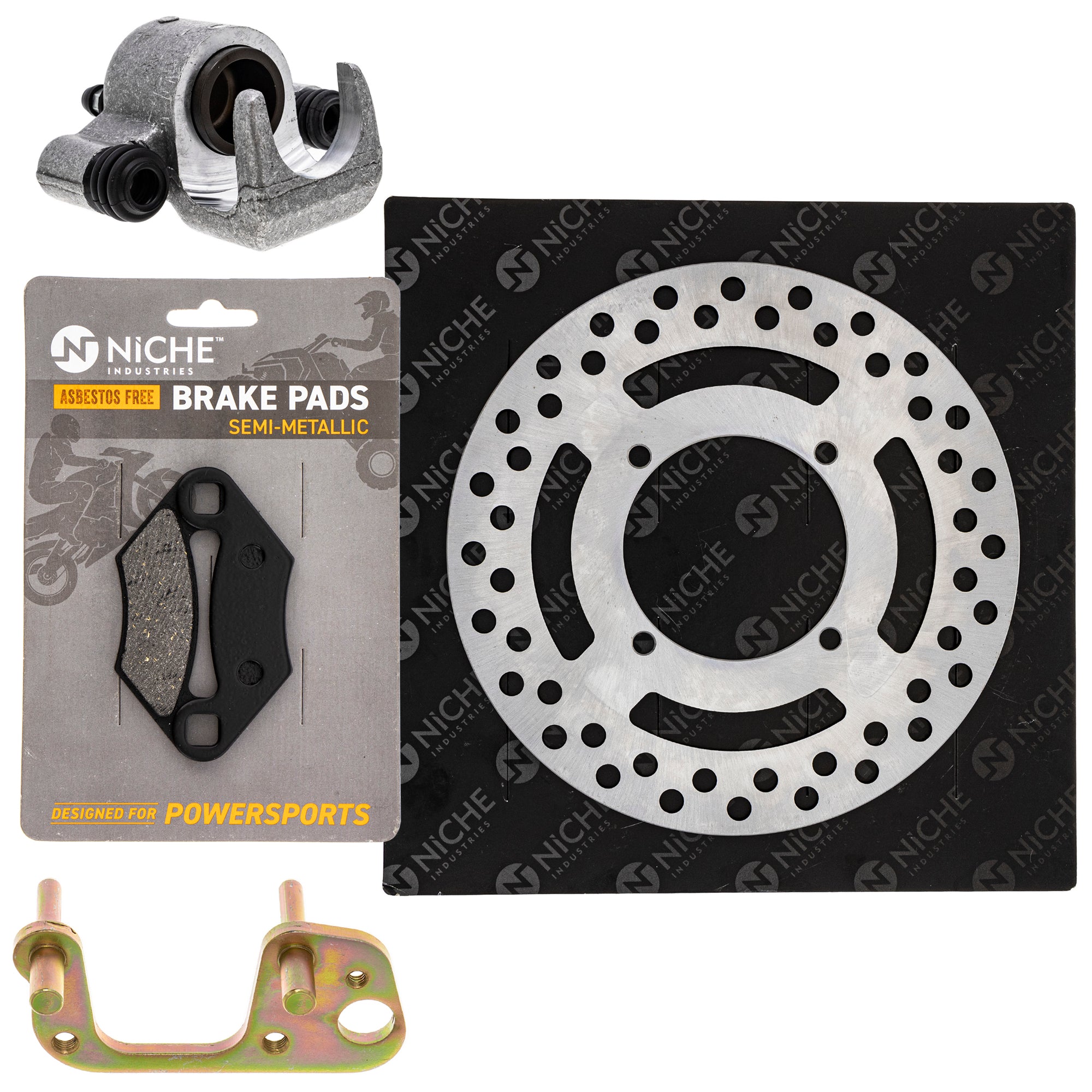 Single Caliper, Rotor, Pad Set for zOTHER Polaris GEM Magnum NICHE MK1007903