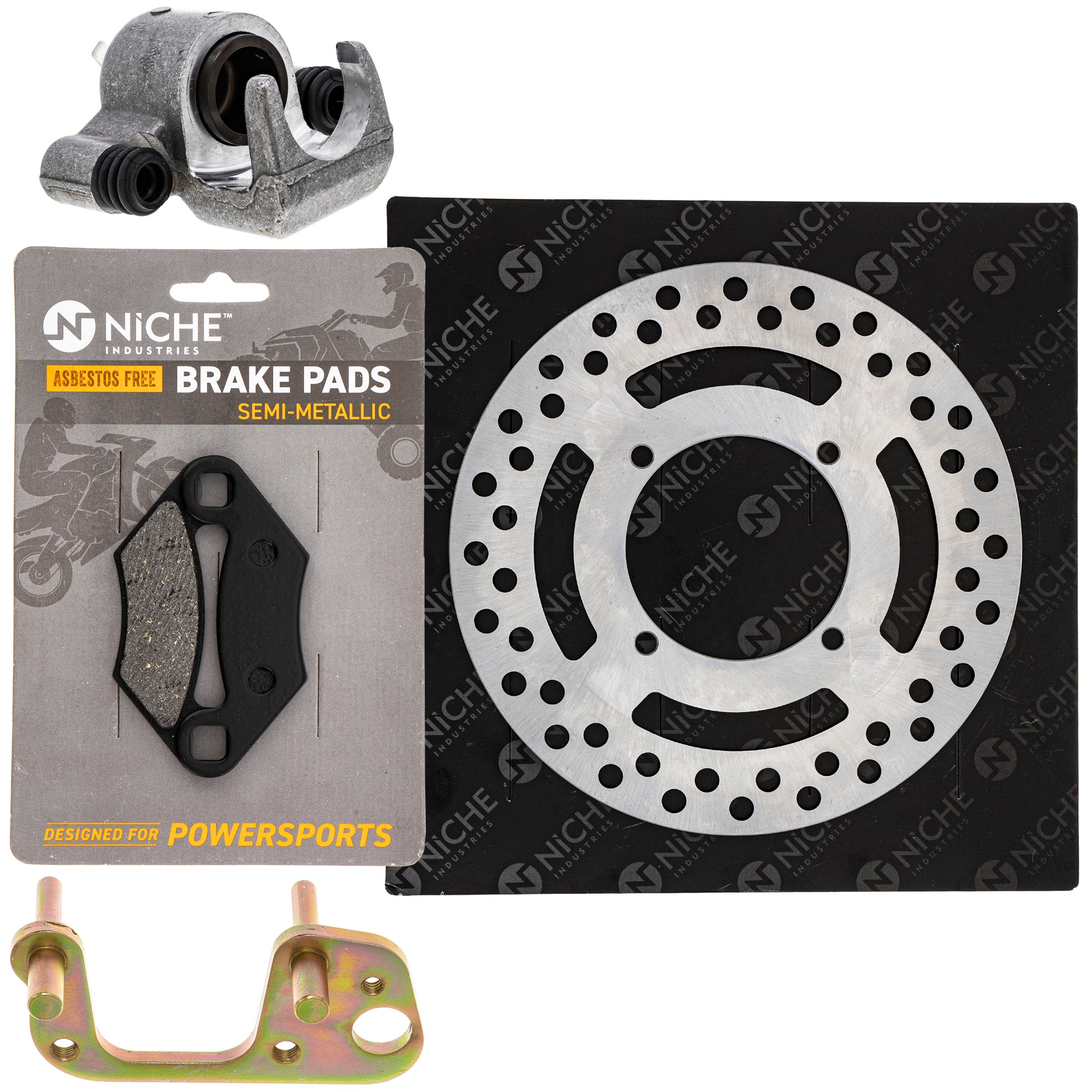 Single Caliper, Rotor, Pad Set for zOTHER Polaris GEM Magnum NICHE MK1007906