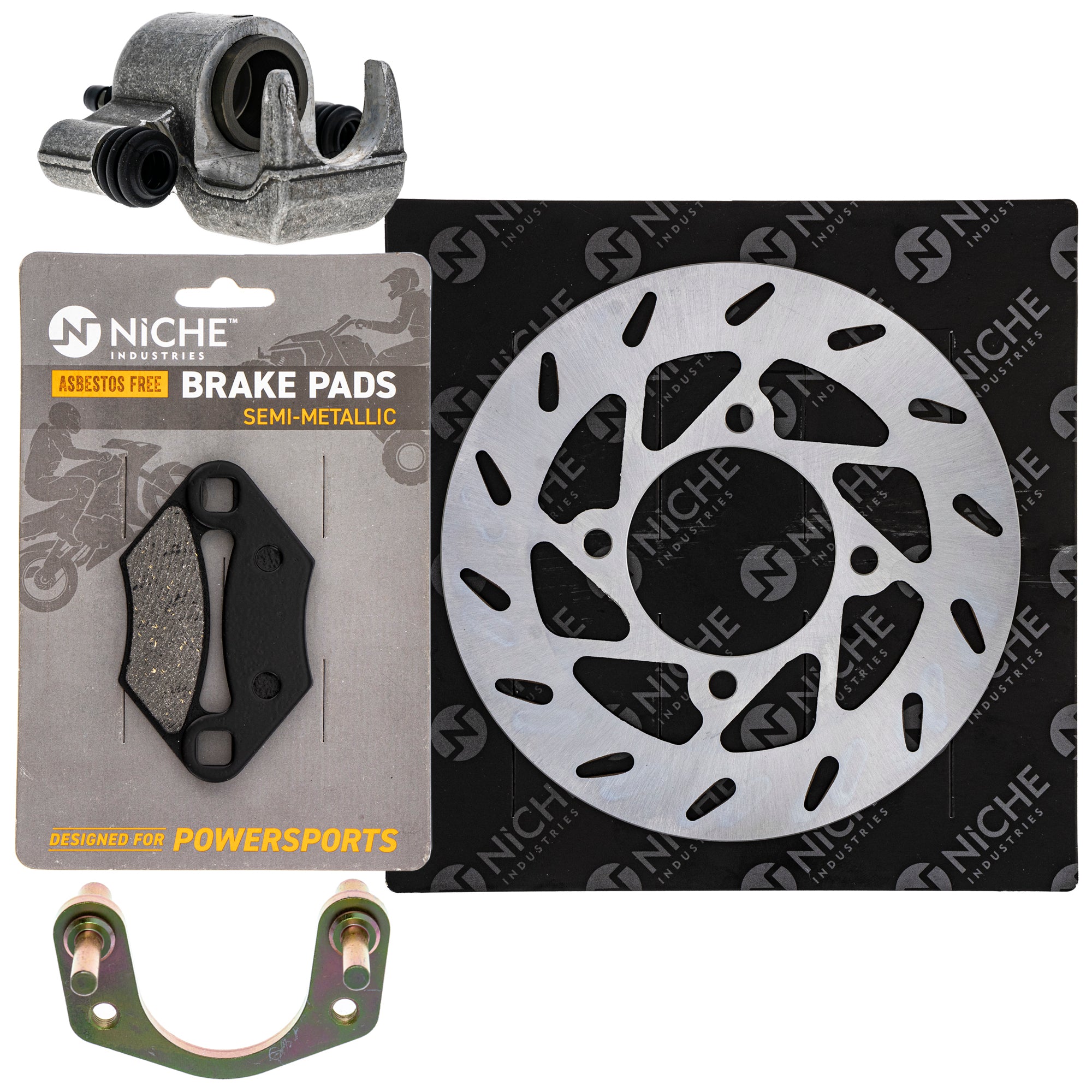 Single Caliper, Rotor, Pad Set for zOTHER Polaris Outlaw NICHE MK1007908