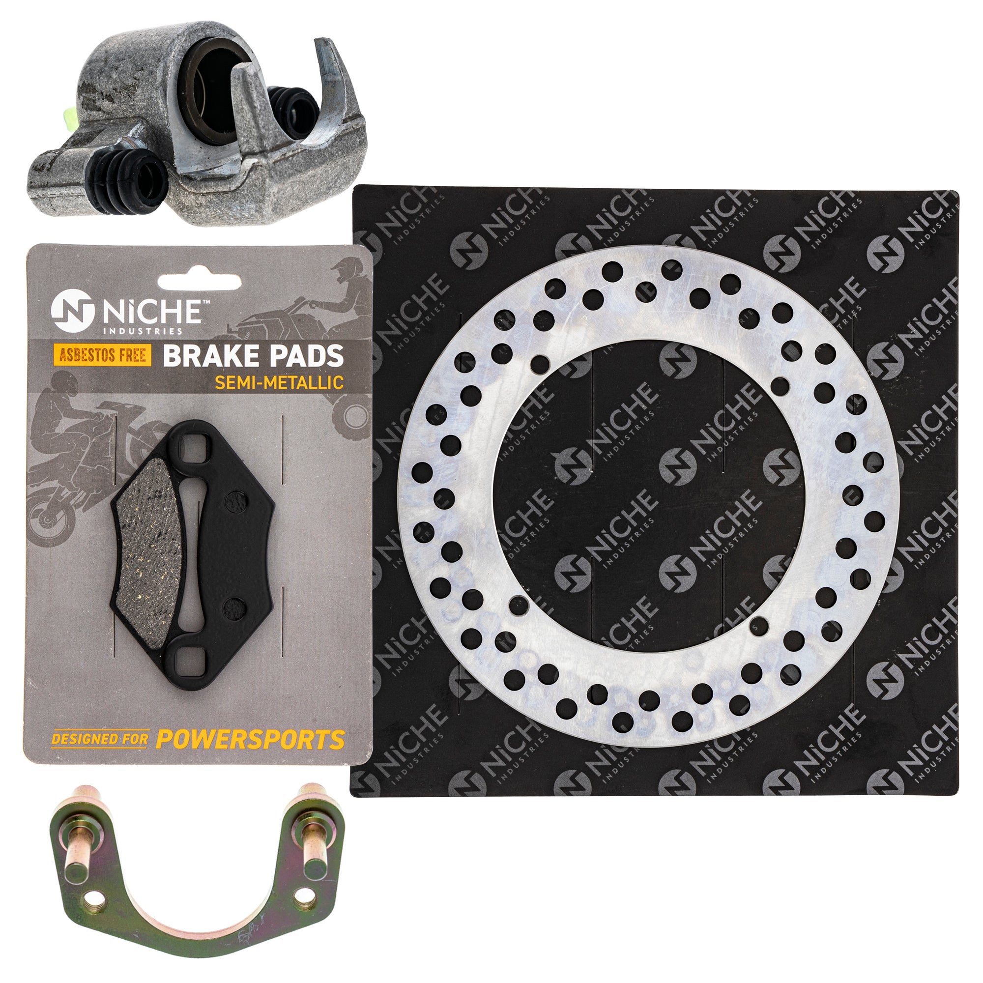 Single Caliper, Rotor, Pad Set for zOTHER Polaris Outlaw NICHE MK1007910
