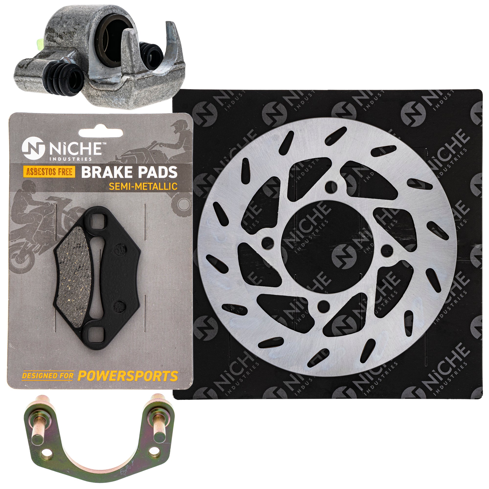 Single Caliper, Rotor, Pad Set for zOTHER Polaris Outlaw NICHE MK1007911