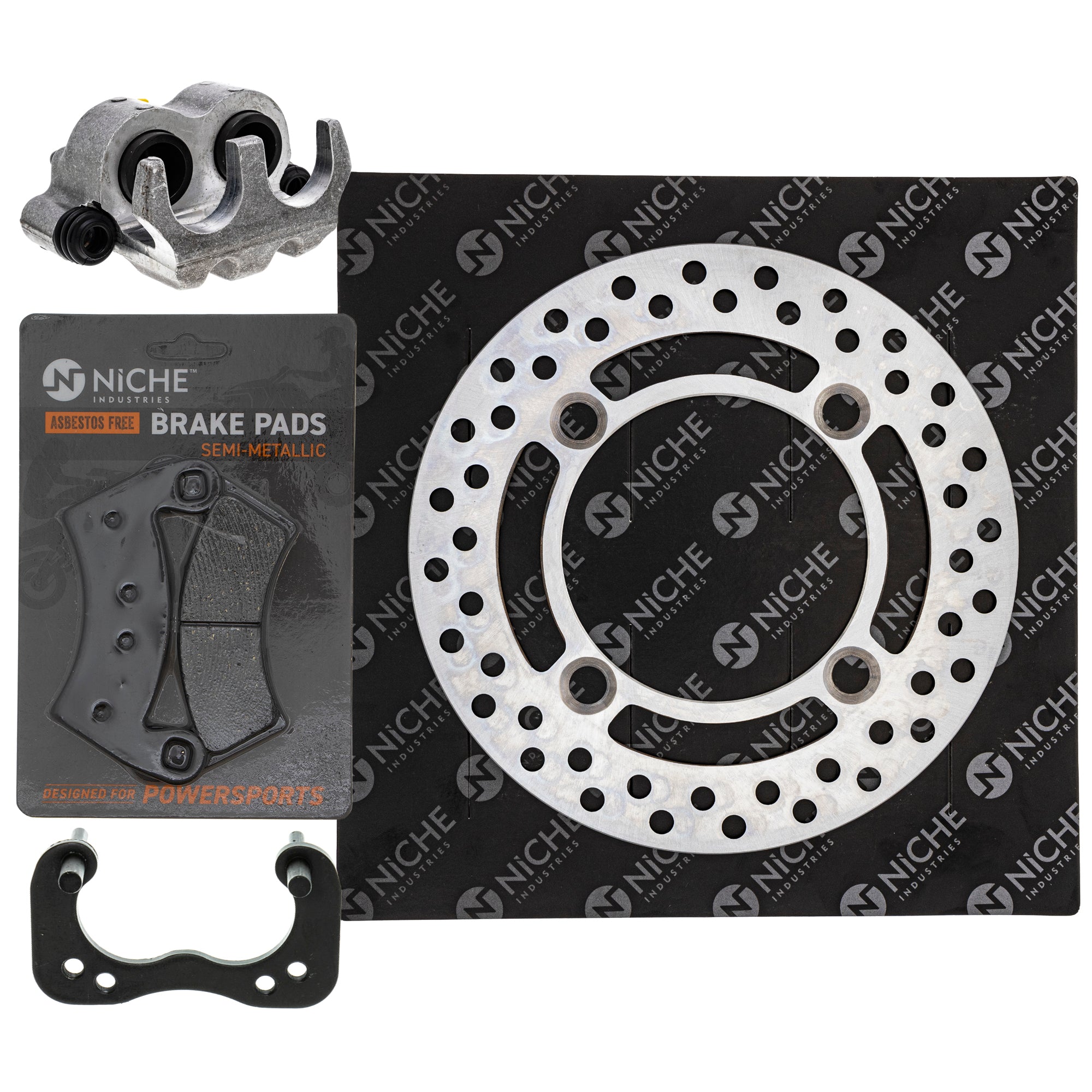 Single Caliper, Rotor, Pad Set for zOTHER Polaris GEM RZR Ranger MRZR NICHE MK1007914