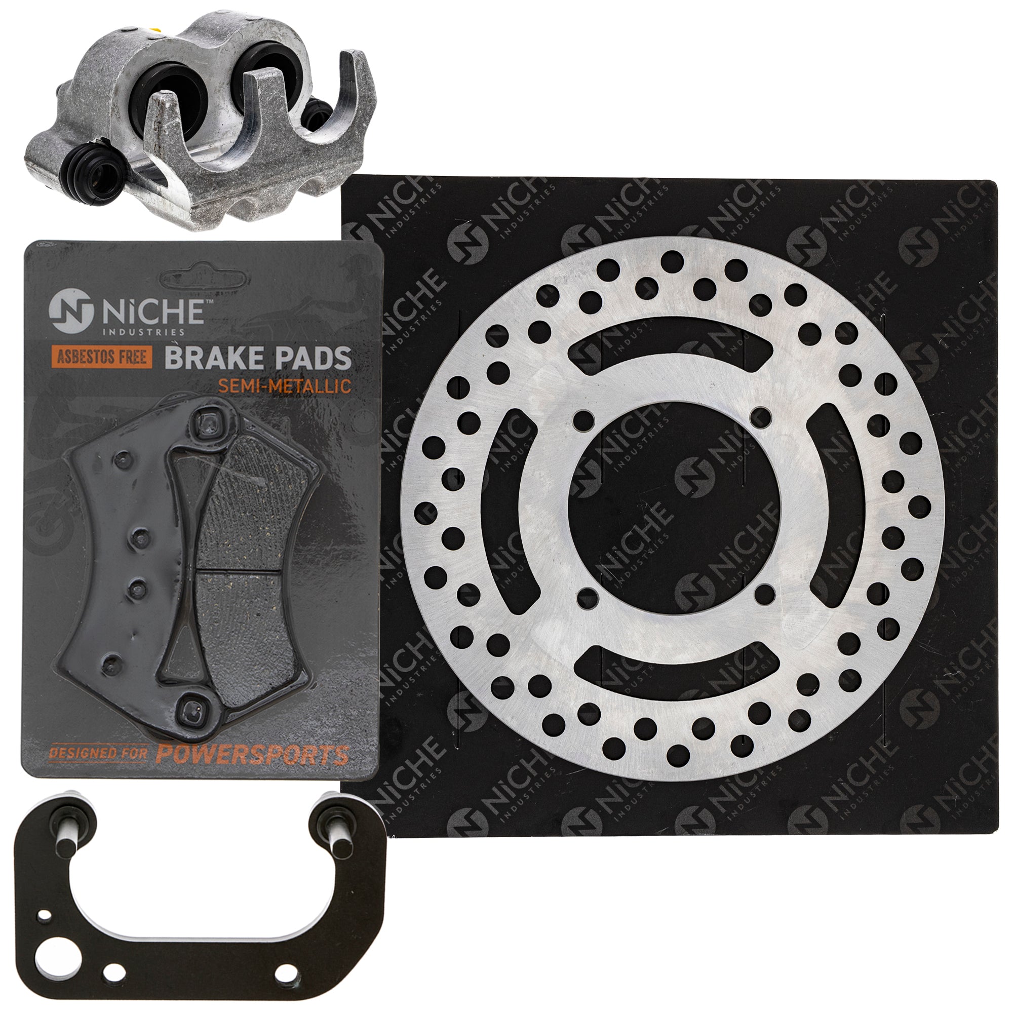 Single Caliper, Rotor, Pad Set for zOTHER Polaris GEM Ranger ACE NICHE MK1007917