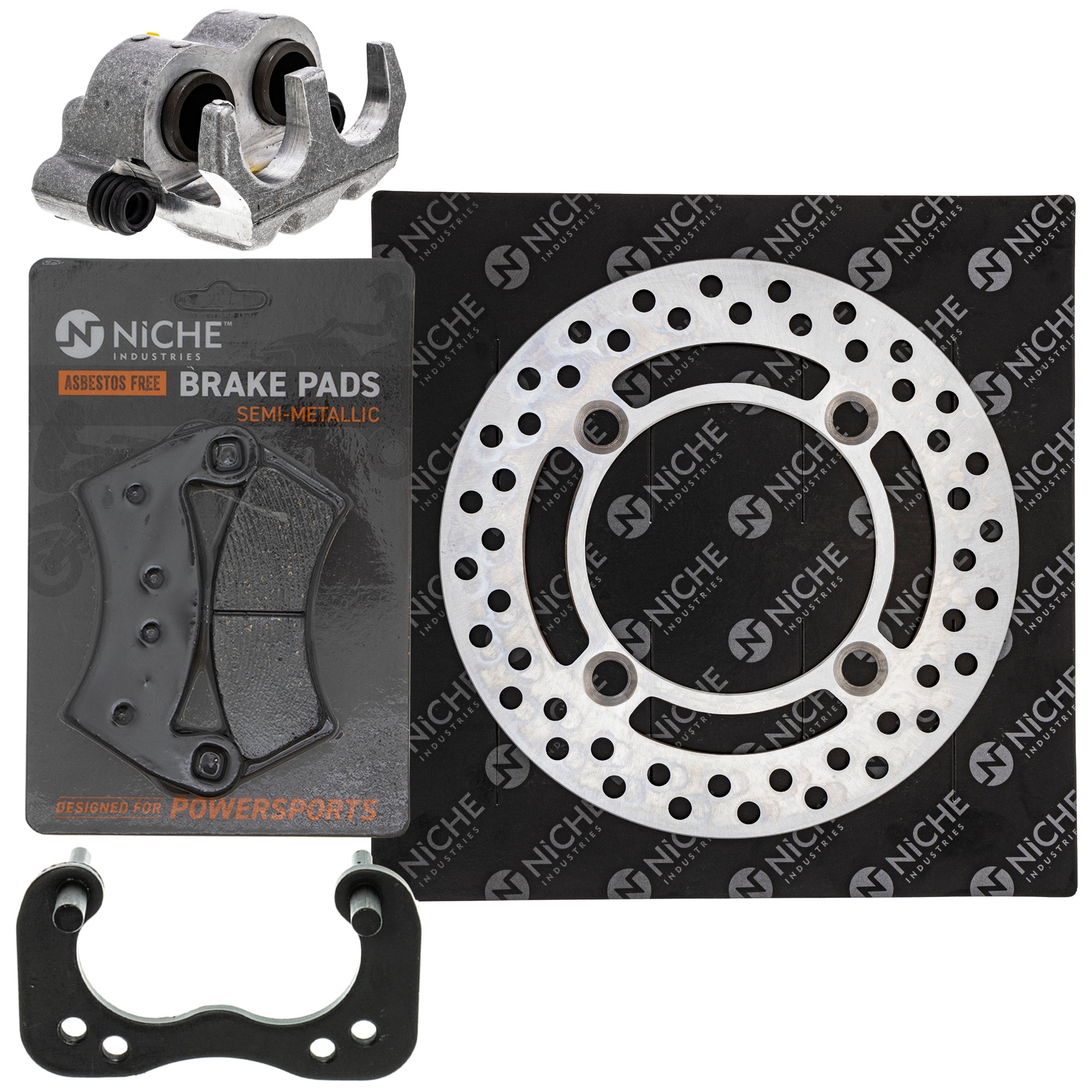 Single Caliper, Rotor, Pad Set for zOTHER Polaris GEM RZR Ranger MRZR NICHE MK1007919