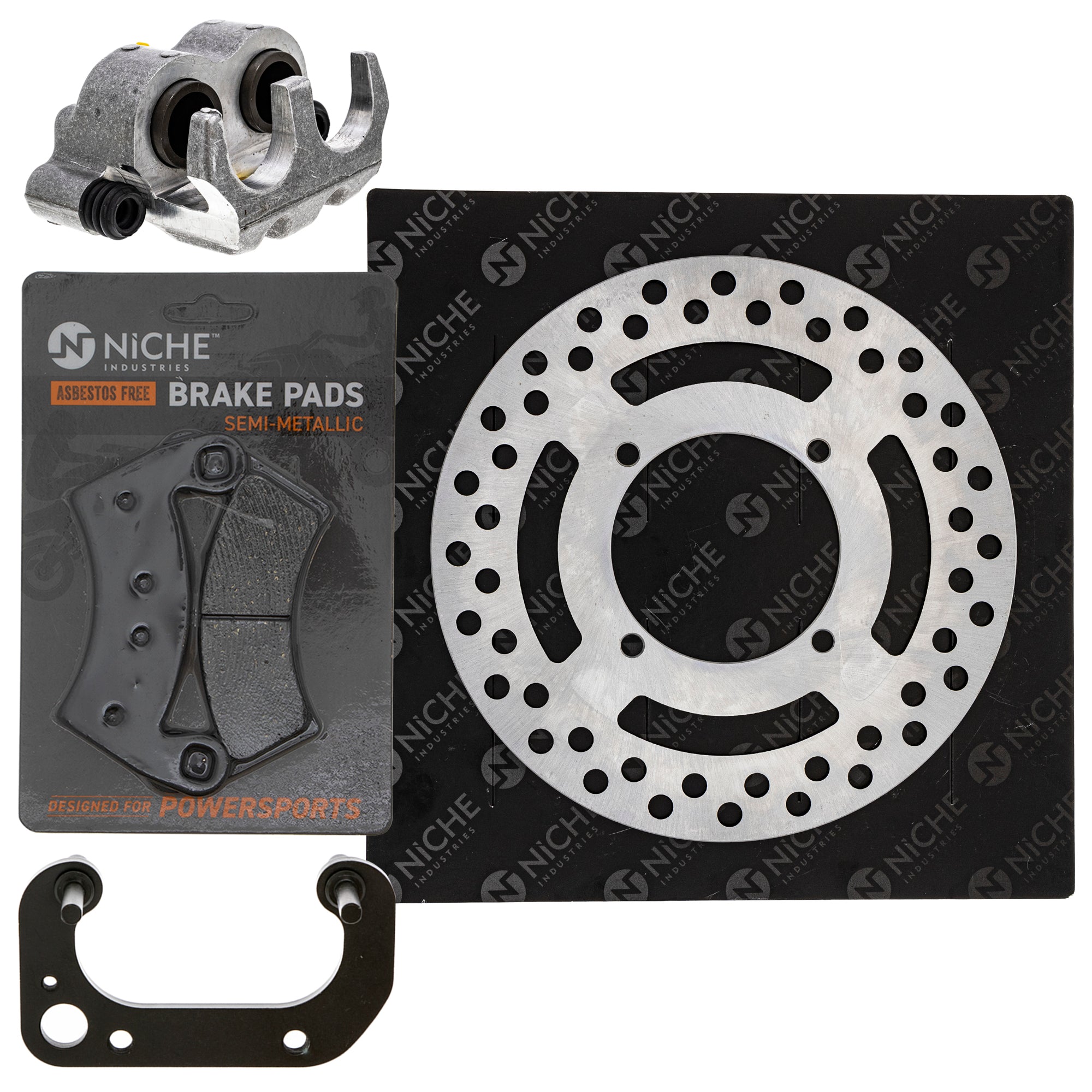Single Caliper, Rotor, Pad Set for zOTHER Polaris GEM Ranger ACE NICHE MK1007922