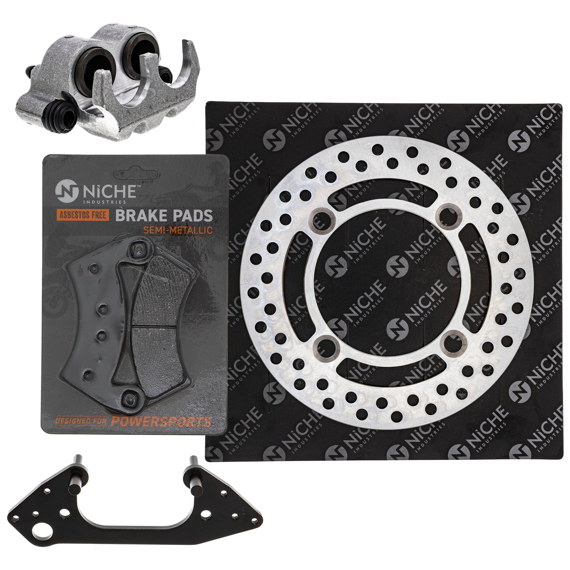 Single Caliper, Rotor, Pad Set for zOTHER Polaris GEM RZR Ranger MRZR E6 NICHE MK1007923