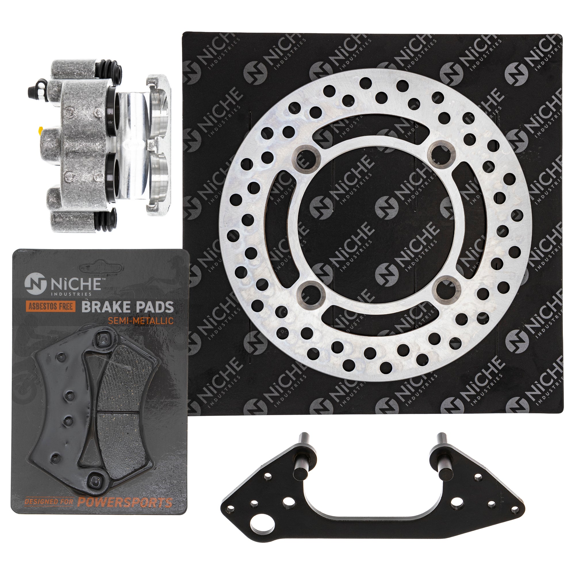 Single Caliper, Rotor, Pad Set for zOTHER Polaris GEM RZR Ranger NICHE MK1007926