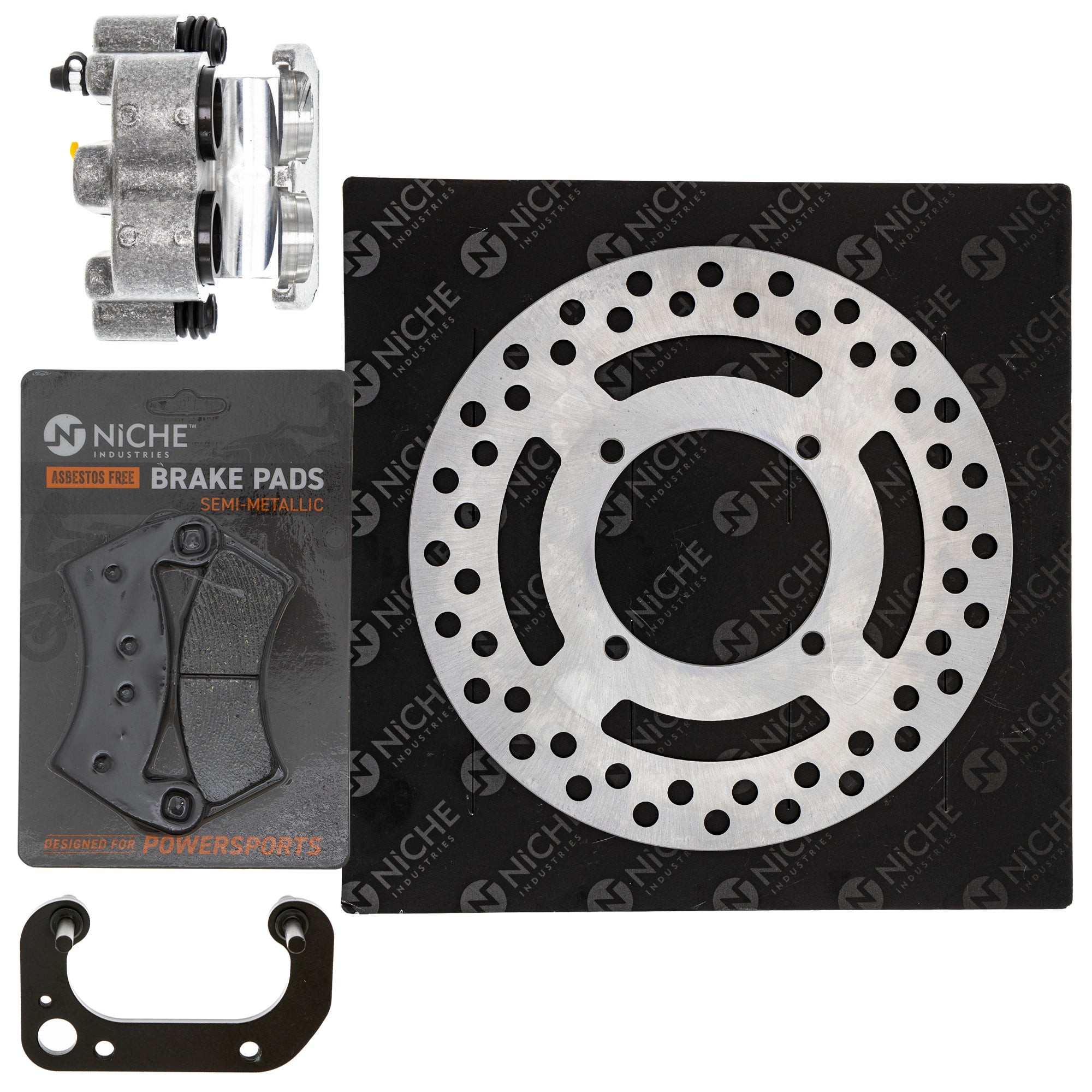 Single Caliper, Rotor, Pad Set for zOTHER Polaris GEM Ranger NICHE MK1007928