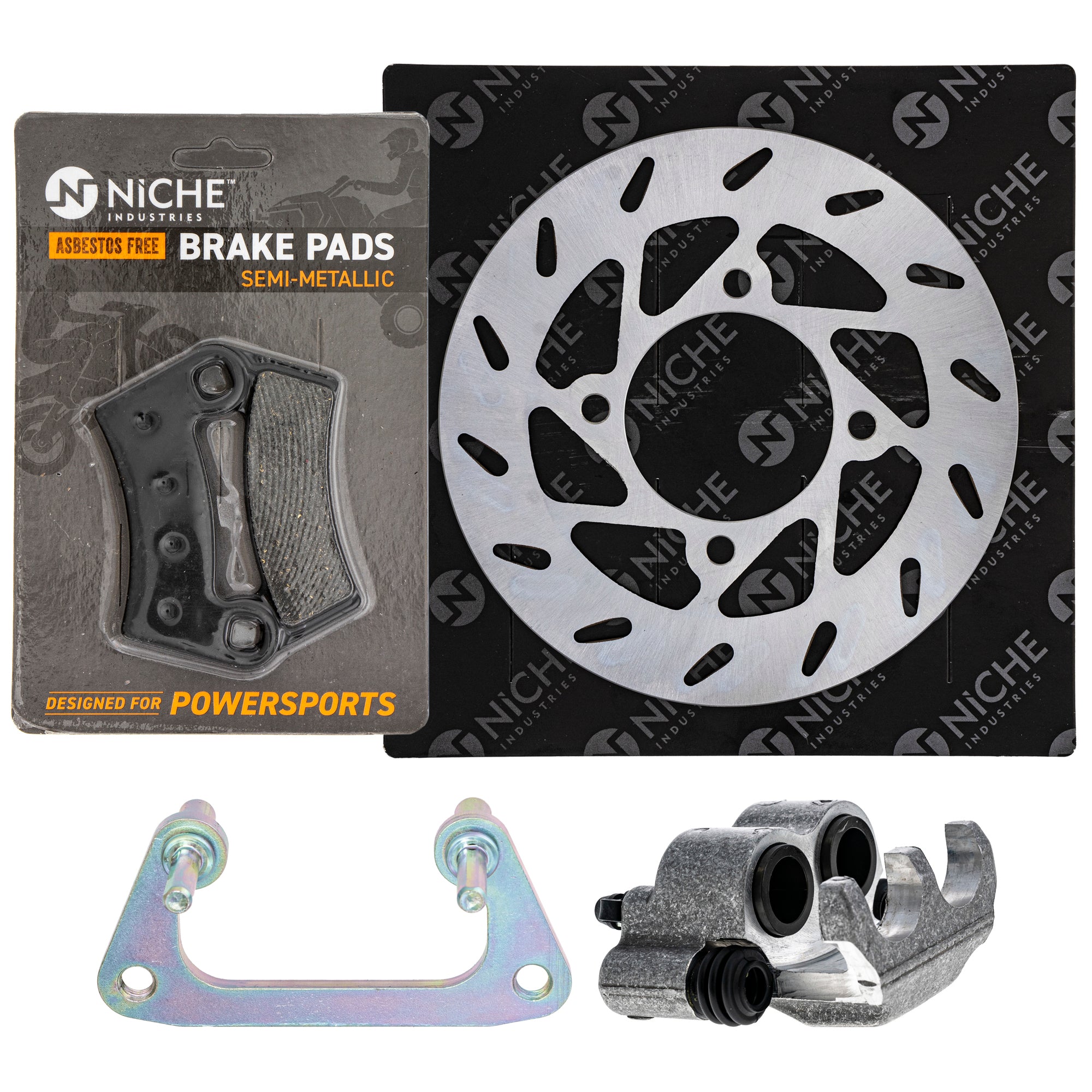 Single Caliper, Rotor, Pad Set for zOTHER Polaris Outlaw NICHE MK1007936