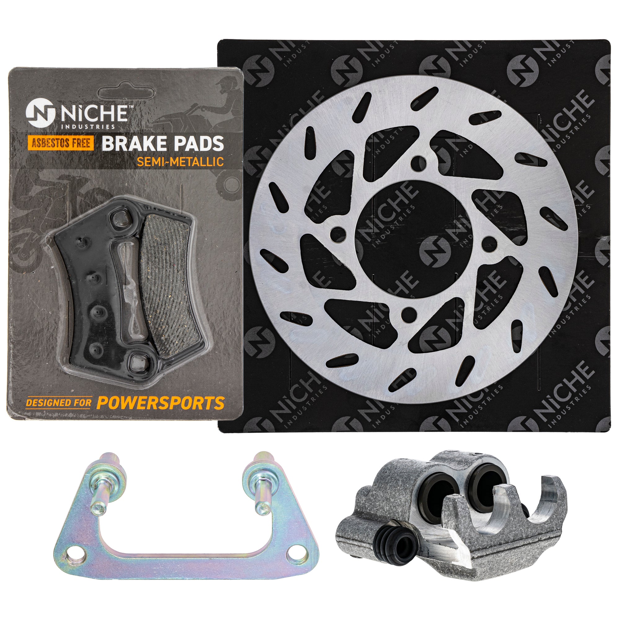Single Caliper, Rotor, Pad Set for zOTHER Polaris Outlaw NICHE MK1007940