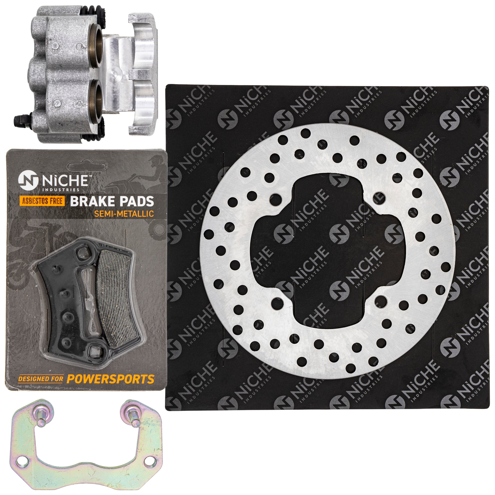 Single Caliper, Rotor, Pad Set for zOTHER Polaris GEM Ranger Pro NICHE MK1007941