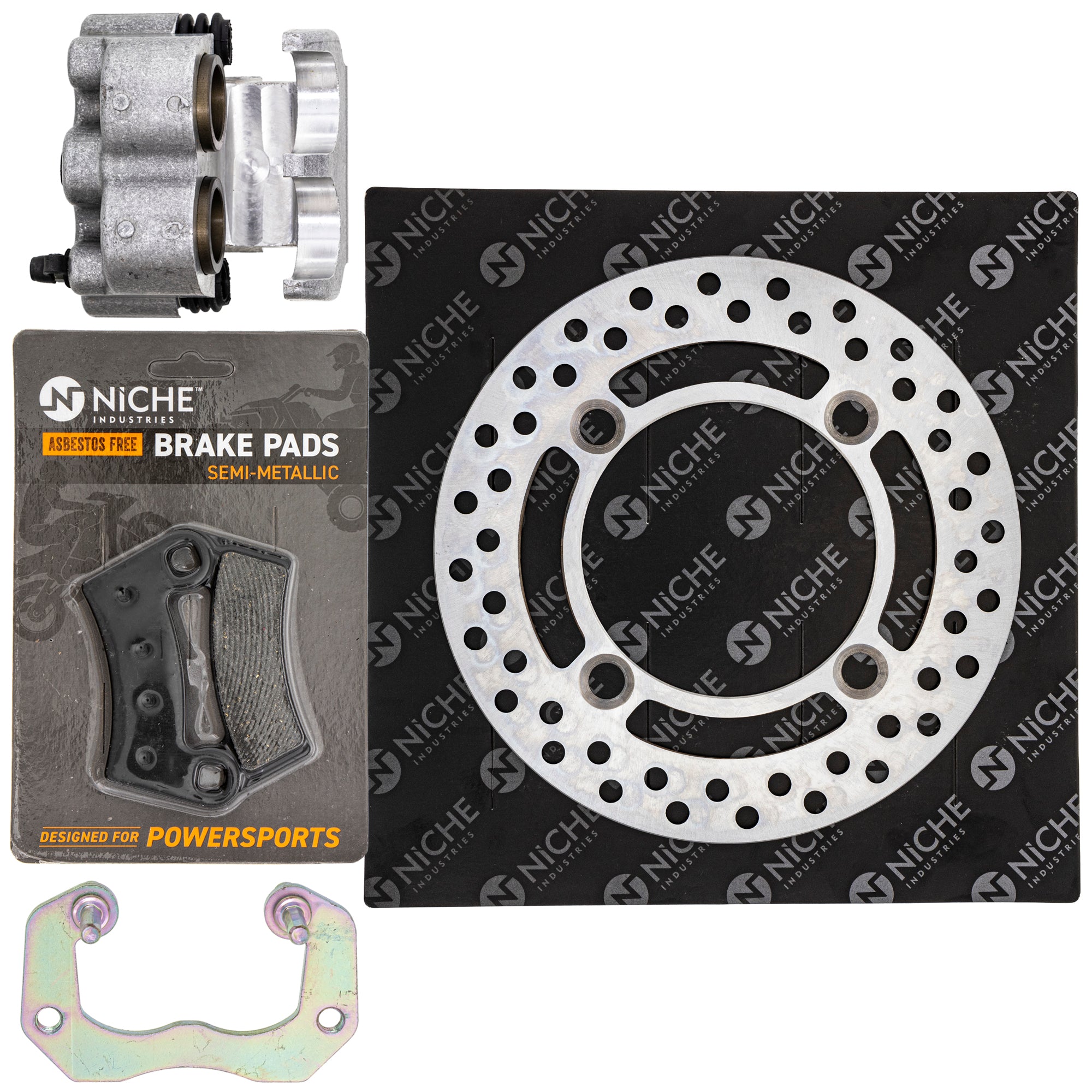 Single Caliper, Rotor, Pad Set for zOTHER Polaris GEM RZR Ranger Pro General NICHE MK1007942