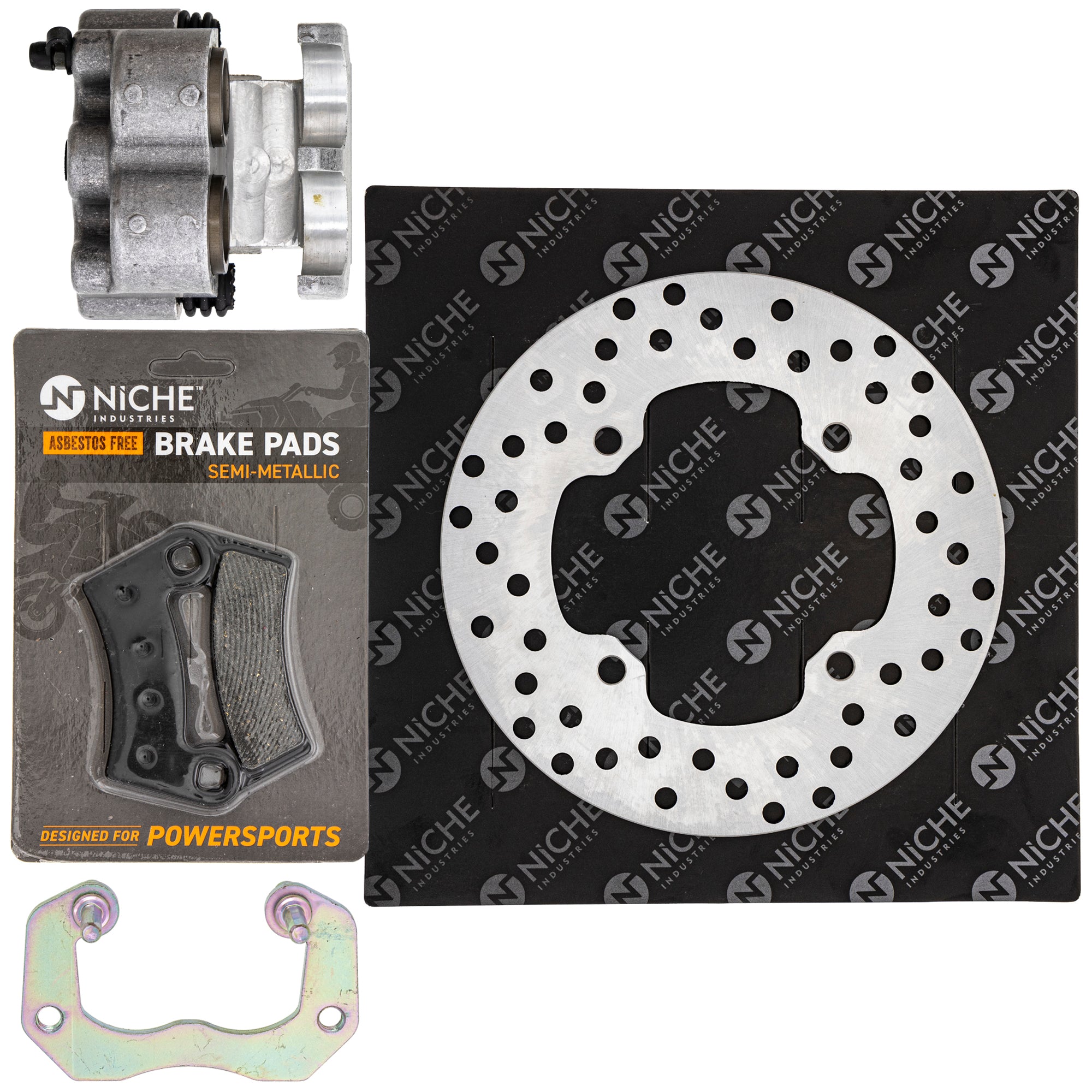 Single Caliper, Rotor, Pad Set for zOTHER Polaris GEM Ranger Pro NICHE MK1007944