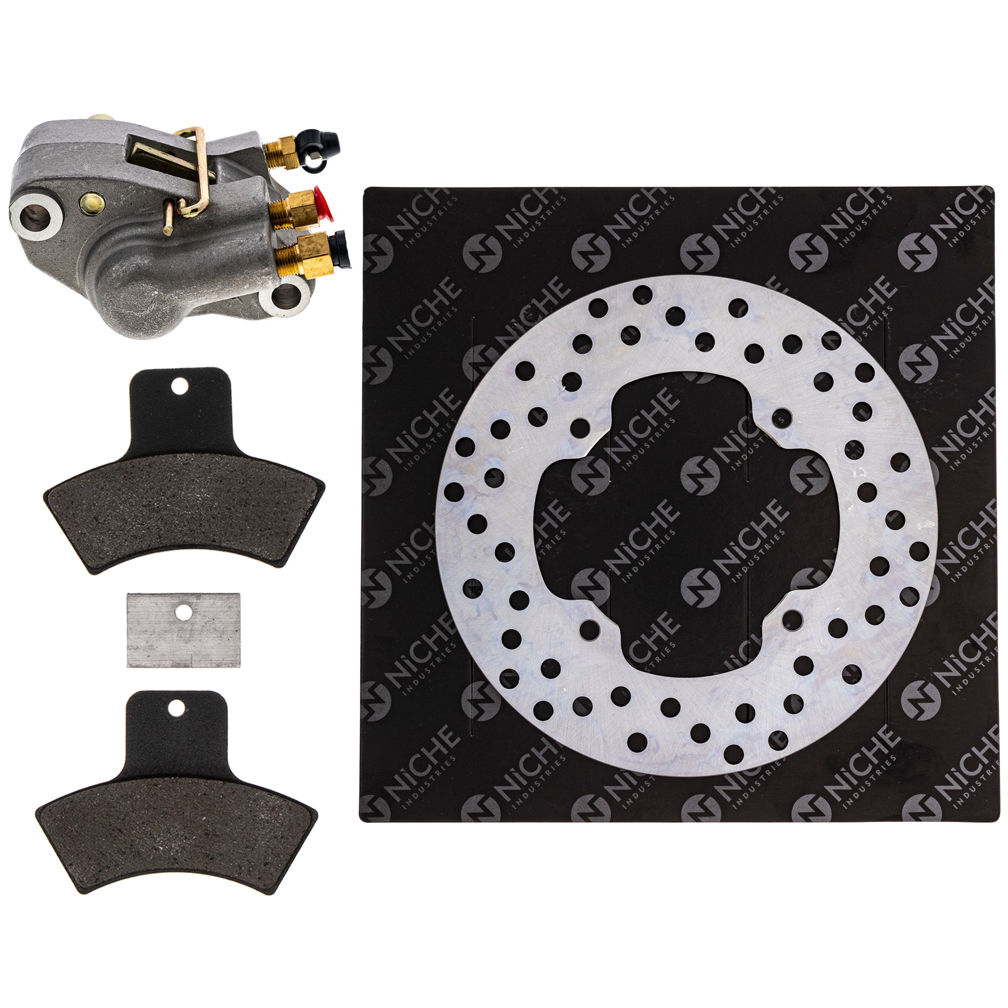 Single Caliper, Rotor, Pad Set for zOTHER Polaris Worker Sportsman Diesel NICHE MK1007948