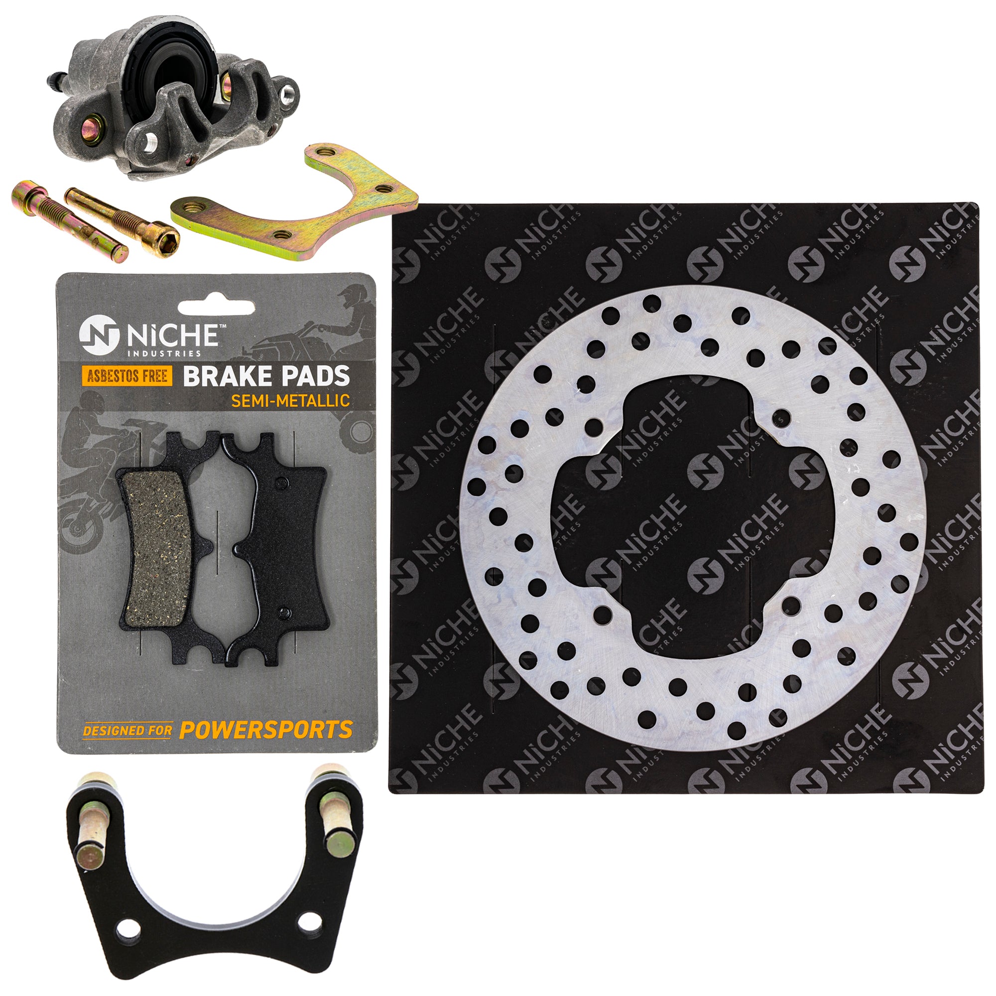 Single Caliper, Rotor, Pad Set for zOTHER Polaris Sportsman NICHE MK1007949