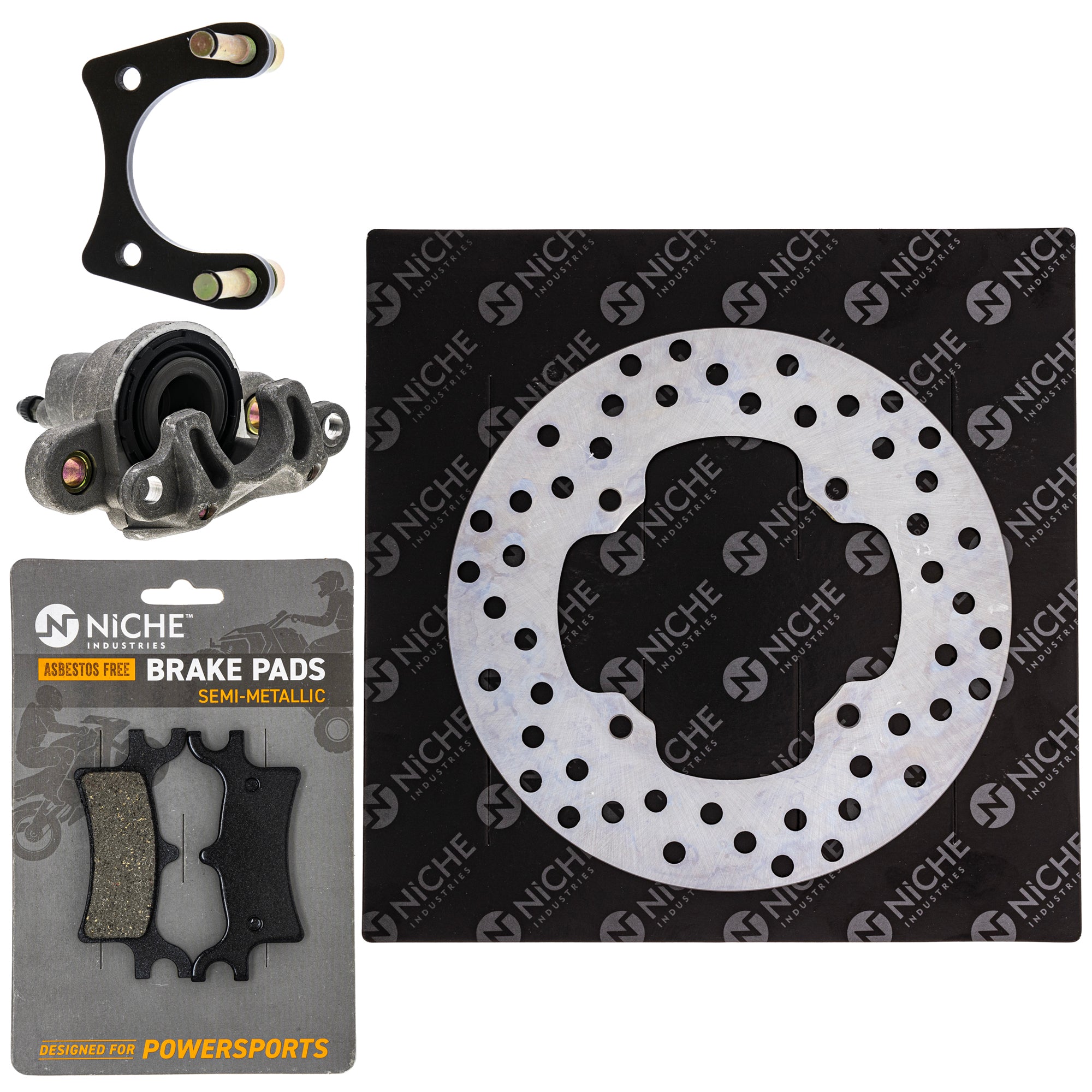 Single Caliper, Rotor, Pad Set for zOTHER Polaris Sportsman NICHE MK1007951