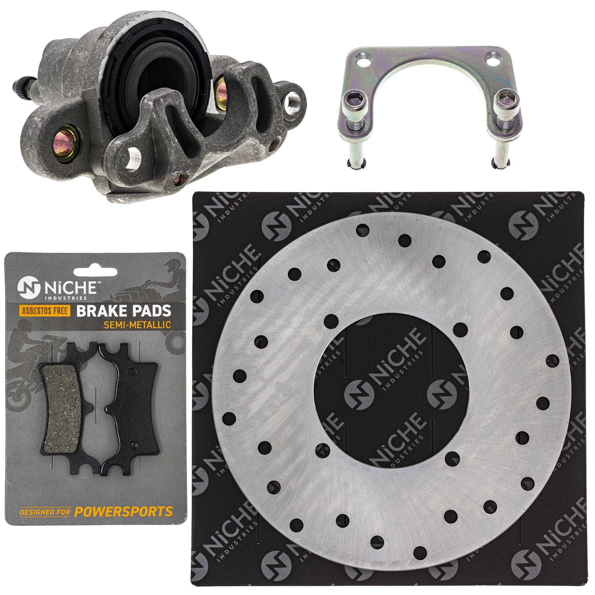 Single Caliper, Rotor, Pad Set for zOTHER Polaris Xpedition PTV Pro Magnum NICHE MK1007954