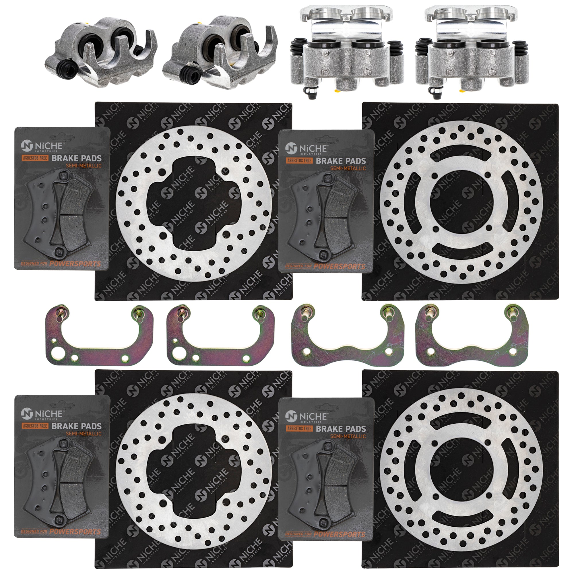 Brake Rebuild Calipers, Rotors, Pads (4) for zOTHER Polaris GEM Ranger NICHE MK1008026