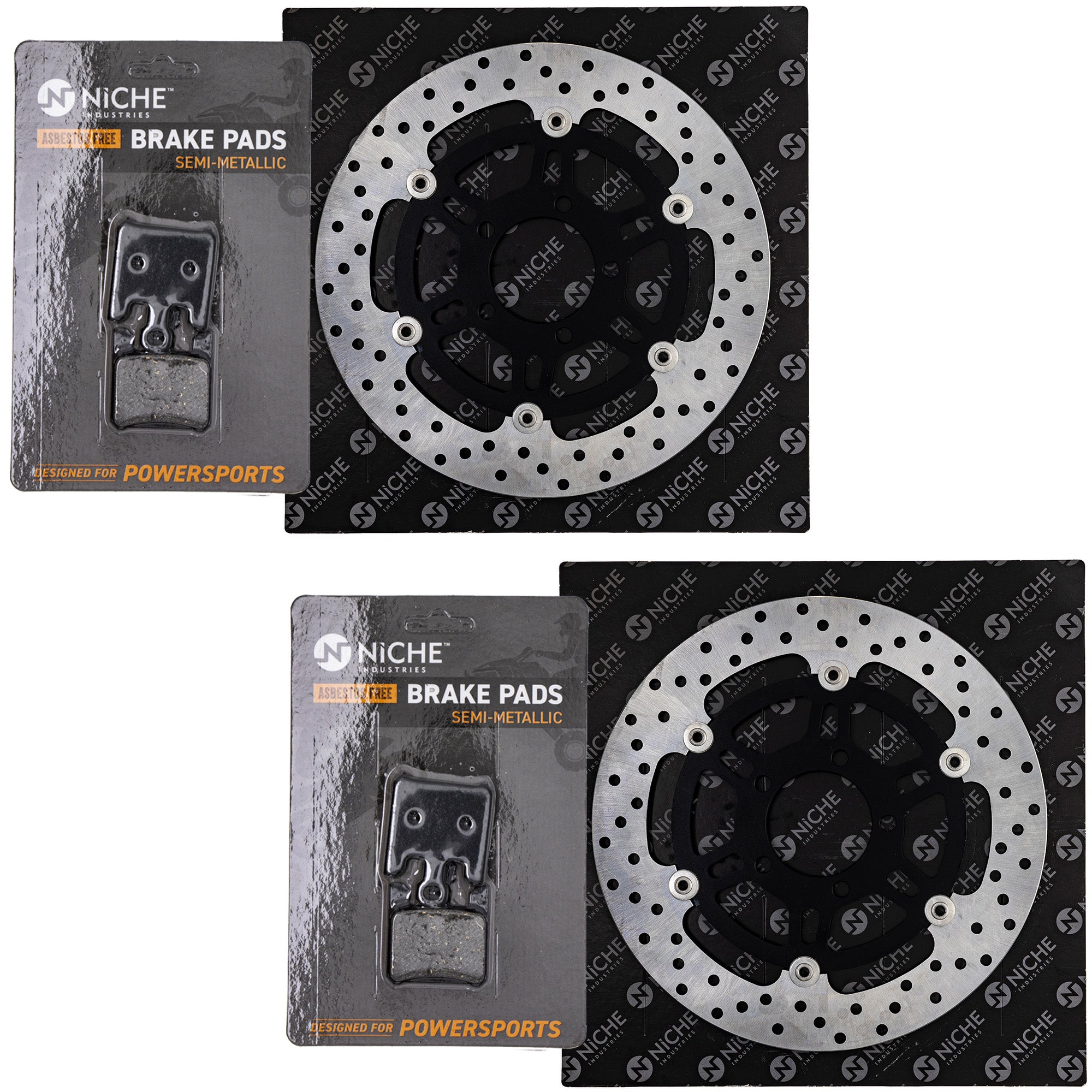 NICHE MK1008067 Rotor & Brake Pad Kit for zOTHER Suzuki Kawasaki
