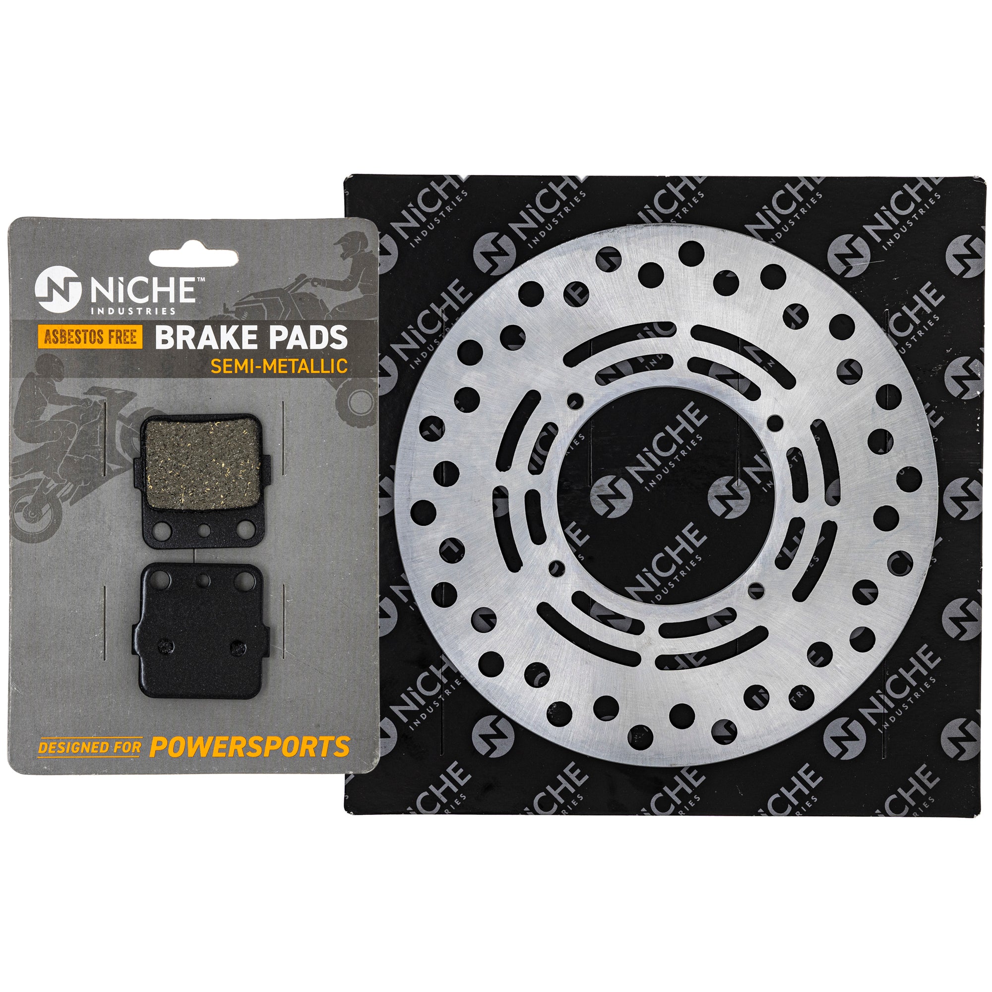 Rotor & Brake Pad Kit for zOTHER Yamaha Suzuki Kawasaki Honda Arctic Cat Textron Expert NICHE MK1008069