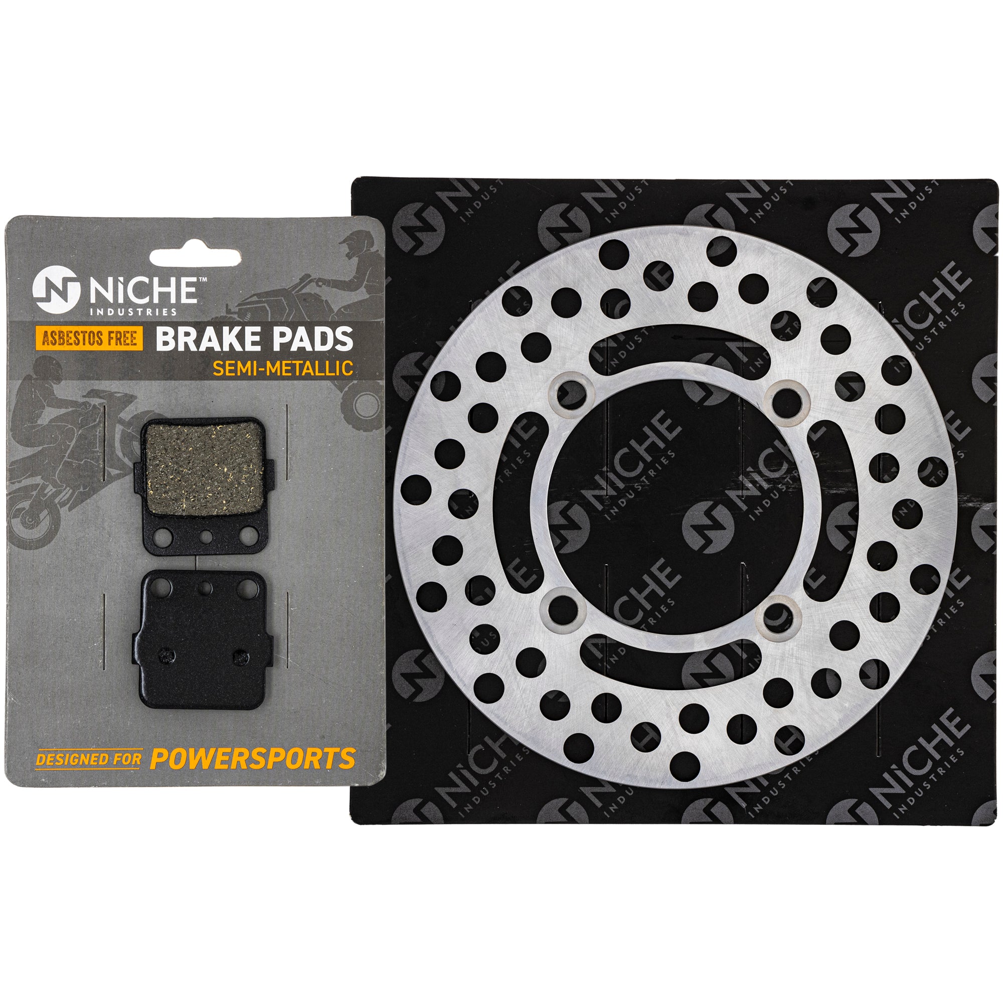 Rotor & Brake Pad Kit for zOTHER Yamaha Suzuki Kawasaki Honda Arctic Cat Textron RM100 NICHE MK1008083