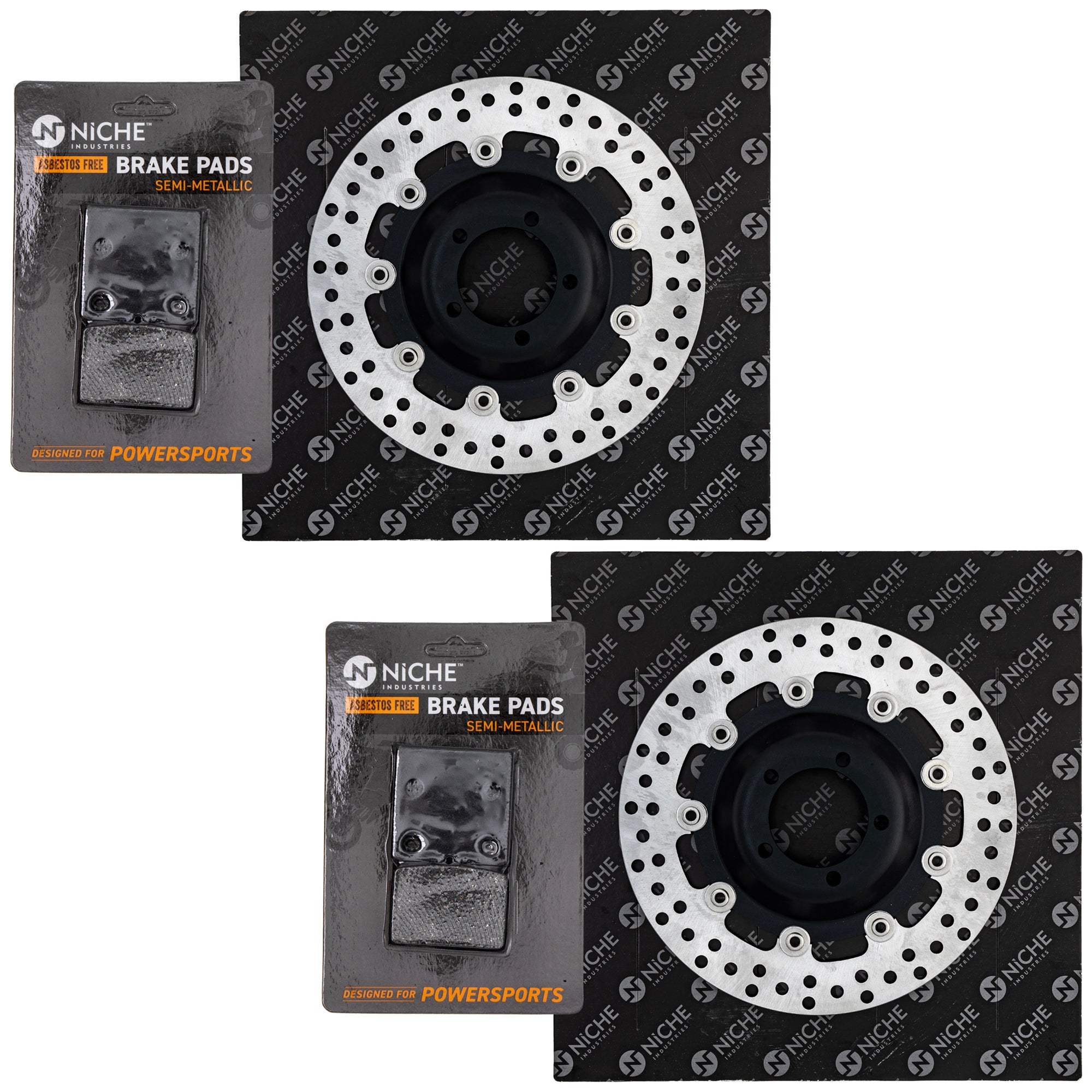 NICHE MK1008097 Rotor & Brake Pad Kit for zOTHER BMW R80