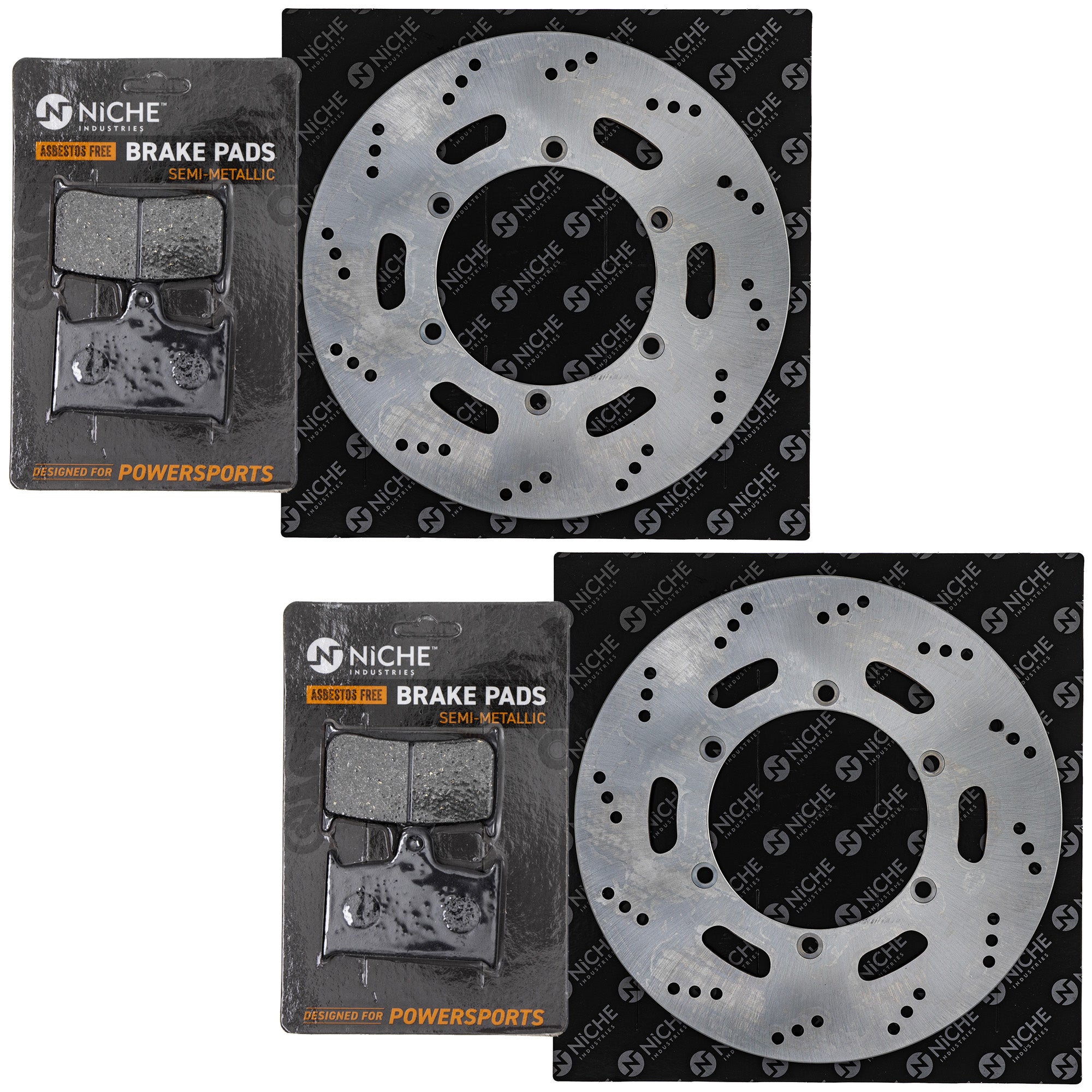 NICHE MK1008105 Rotor & Brake Pad Kit for zOTHER Triumph