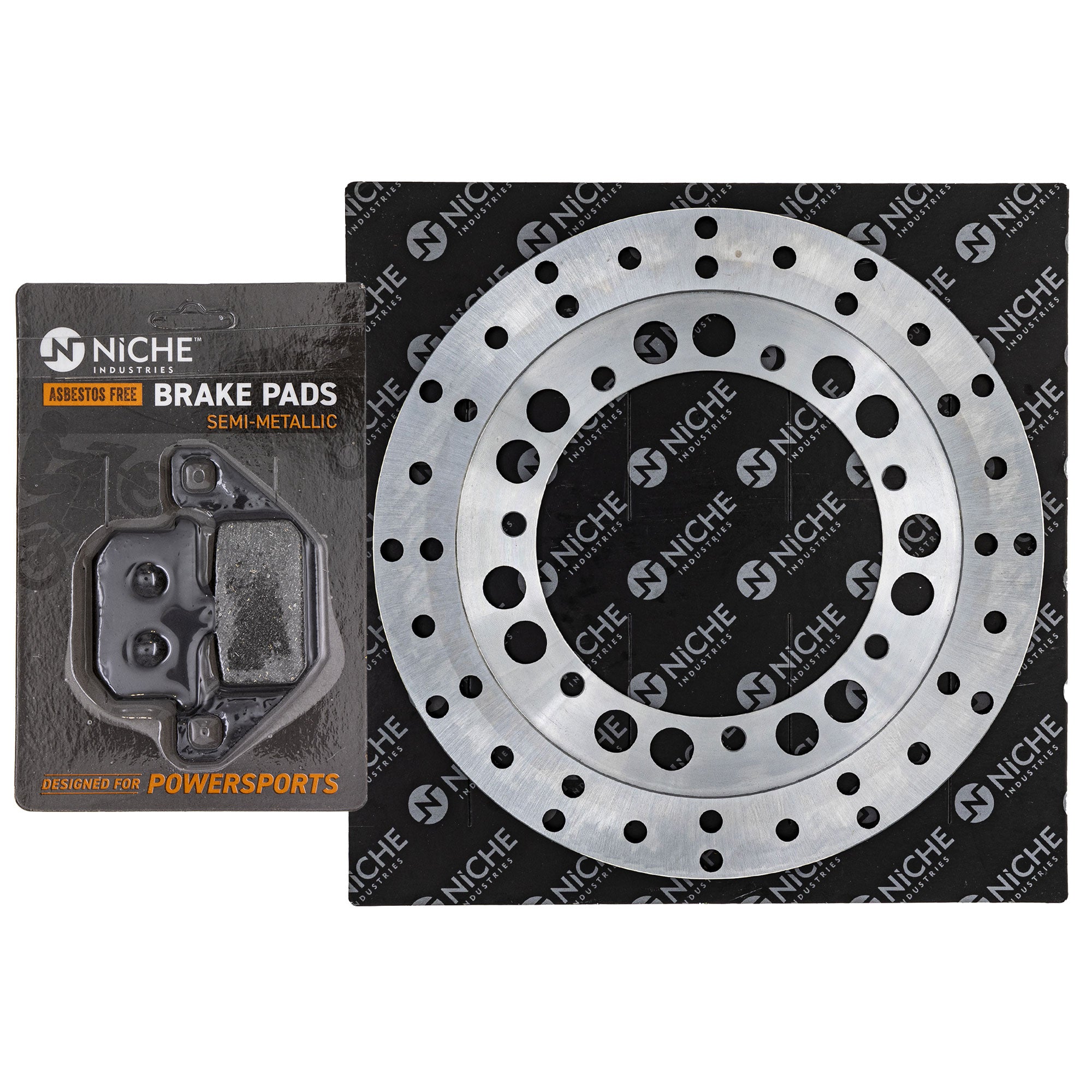 NICHE MK1008121 Rotor & Brake Pad Kit for zOTHER Kawasaki Voyager