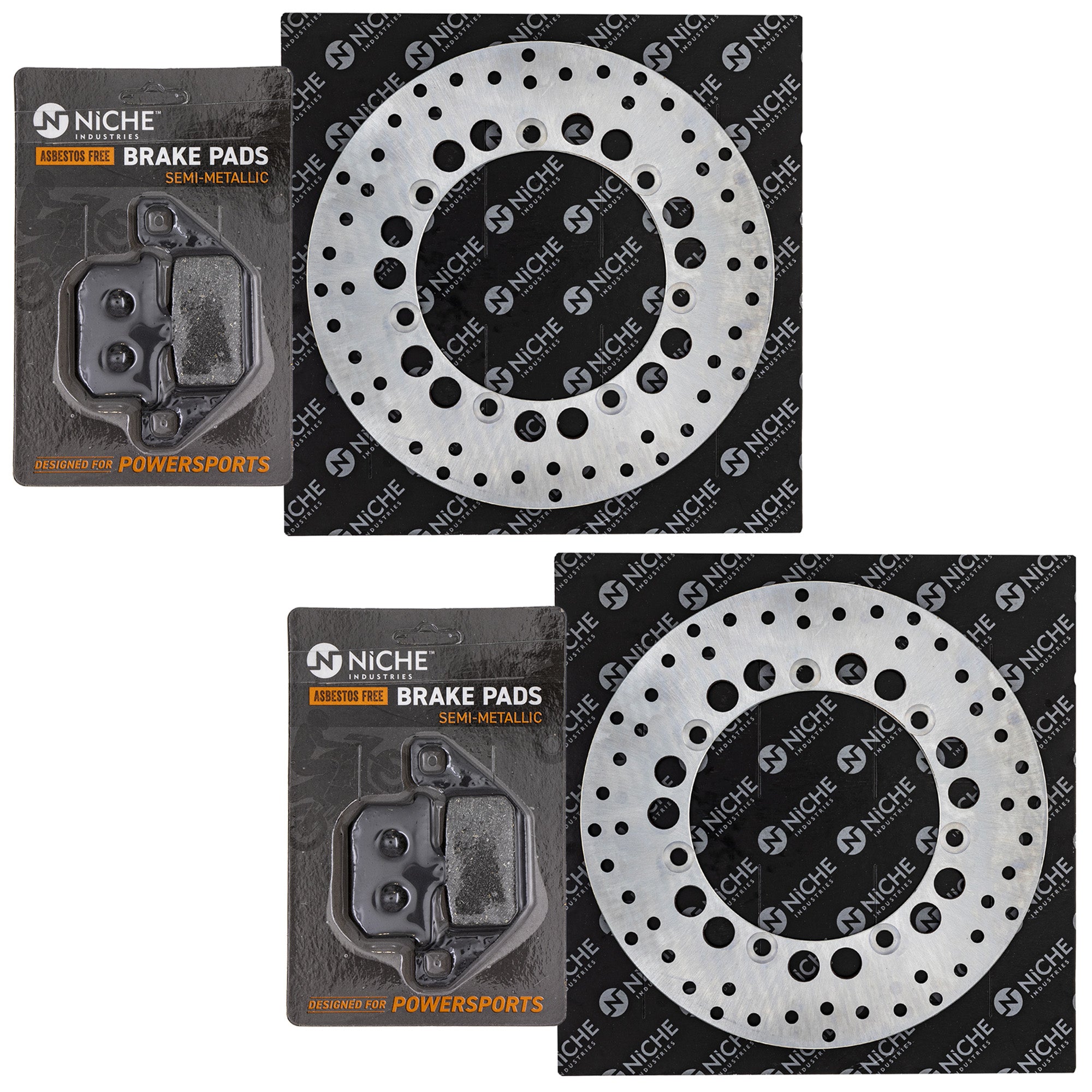 NICHE MK1008123 Rotor & Brake Pad Kit for zOTHER Kawasaki Voyager