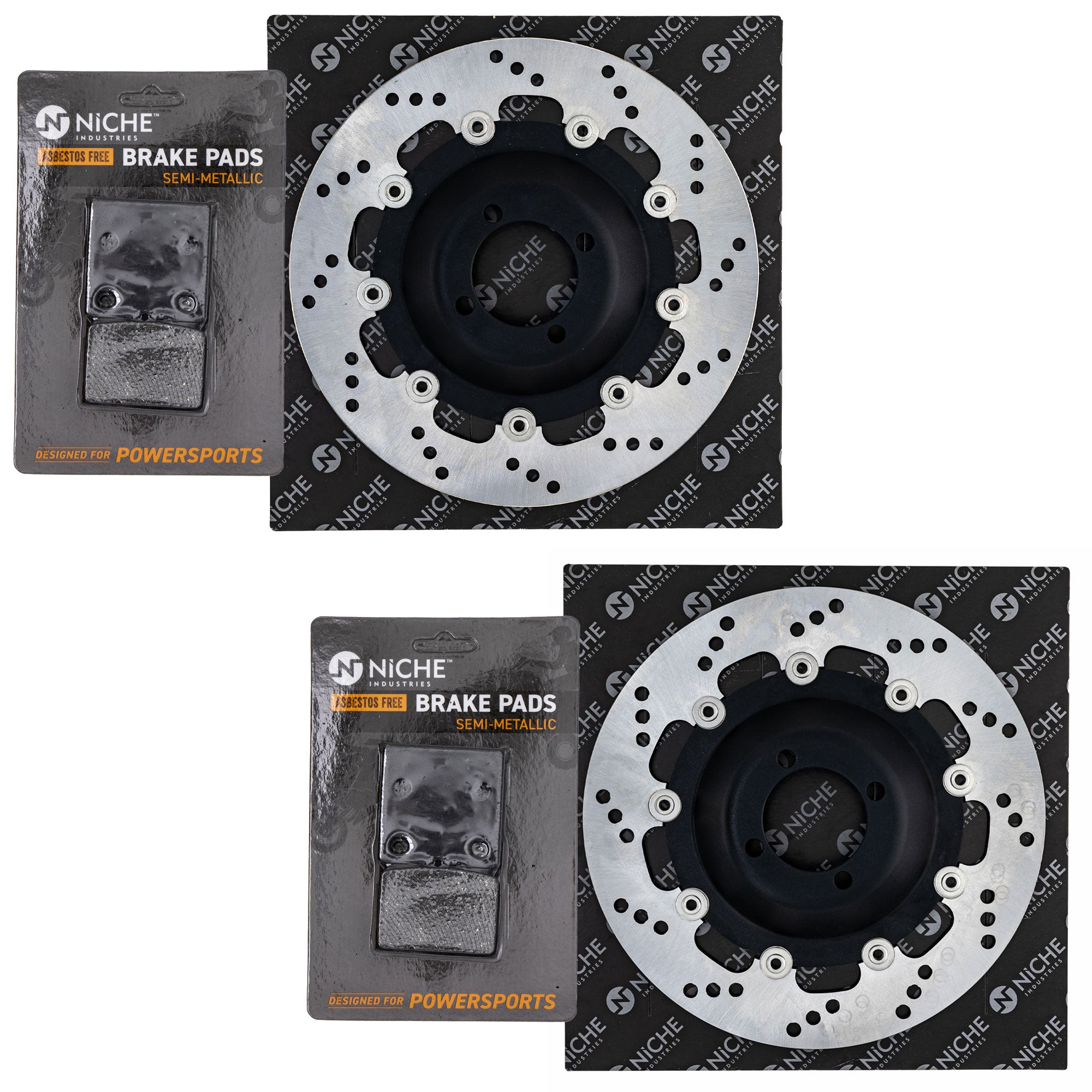 NICHE MK1008132 Rotor & Brake Pad Kit for zOTHER BMW K75