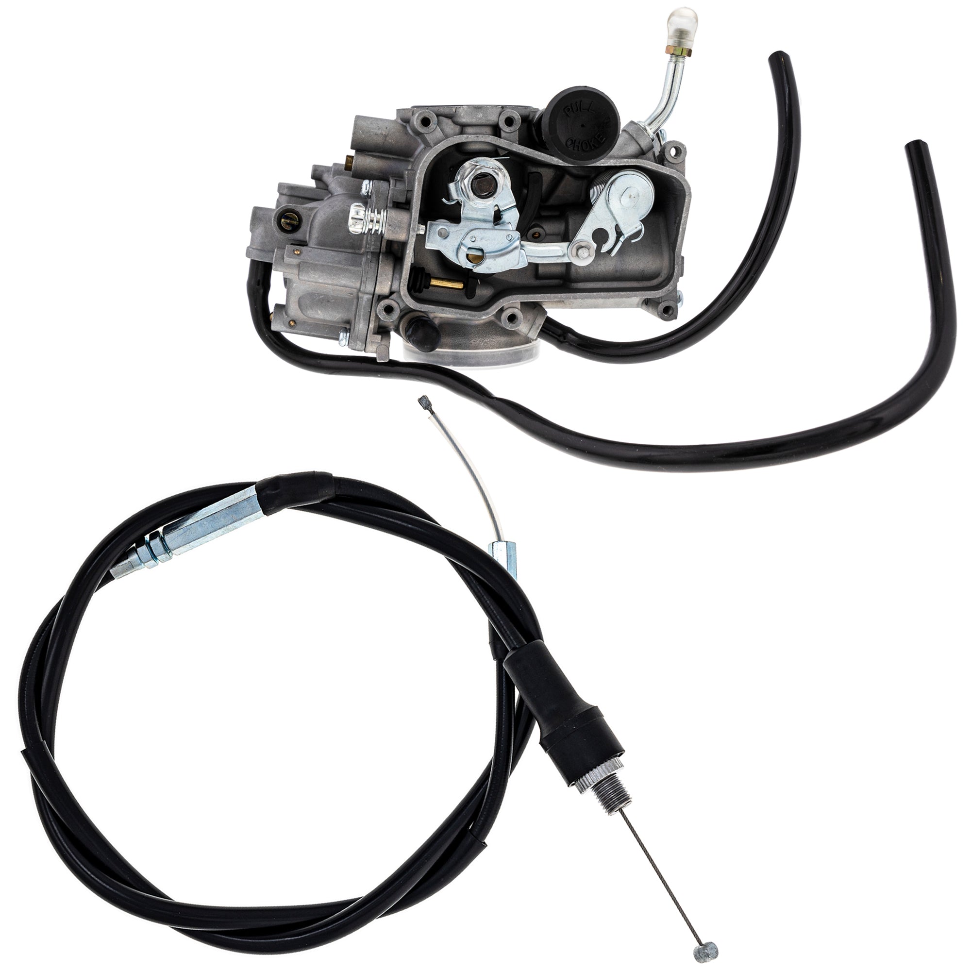 Carburetor & Throttle Cable Kit for zOTHER Yamaha Wolverine Kodiak Big NICHE MK1008143