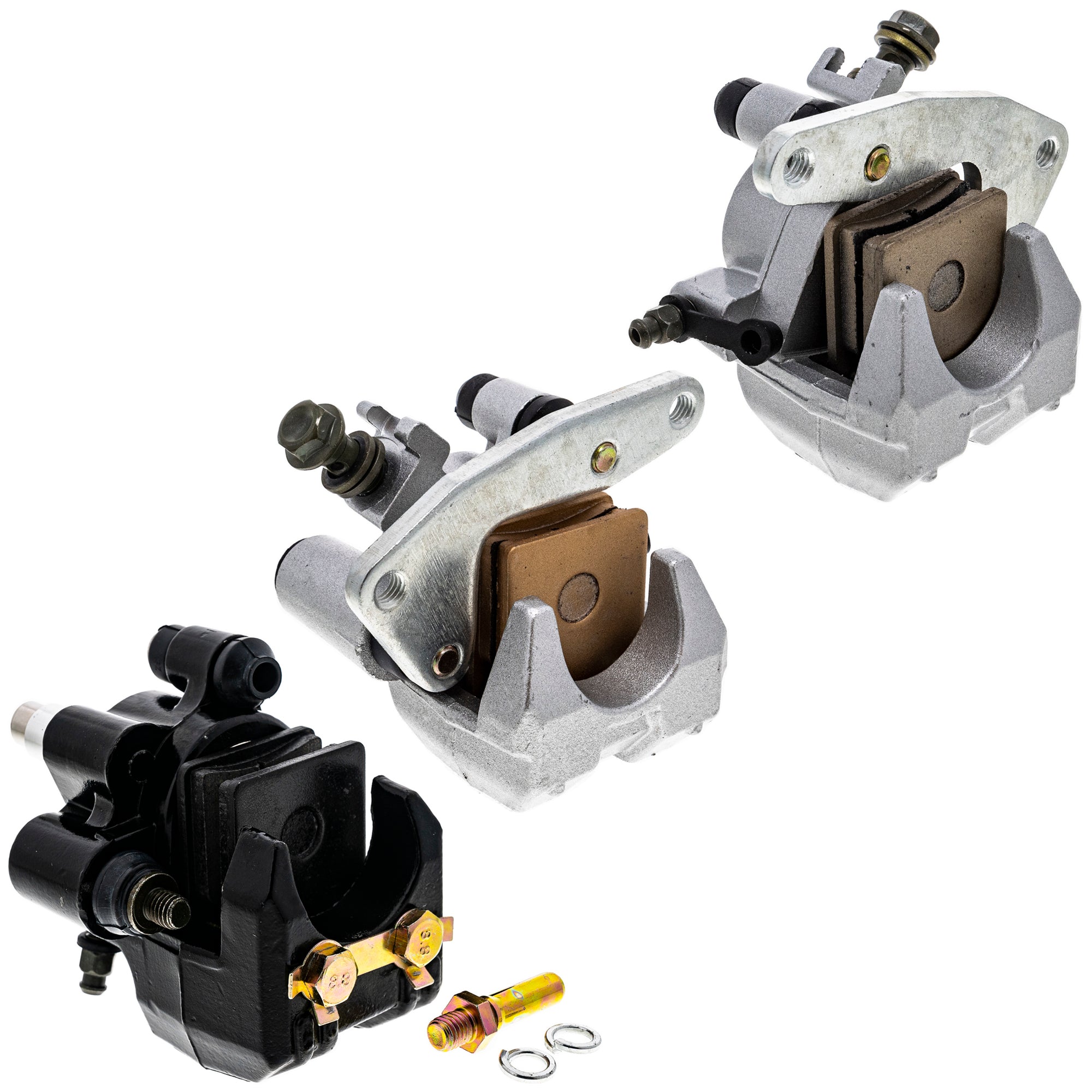 Brake Rebuild Kit Calipers & Pads (3) for zOTHER Yamaha Suzuki Kawasaki Honda Arctic Cat NICHE MK1008197