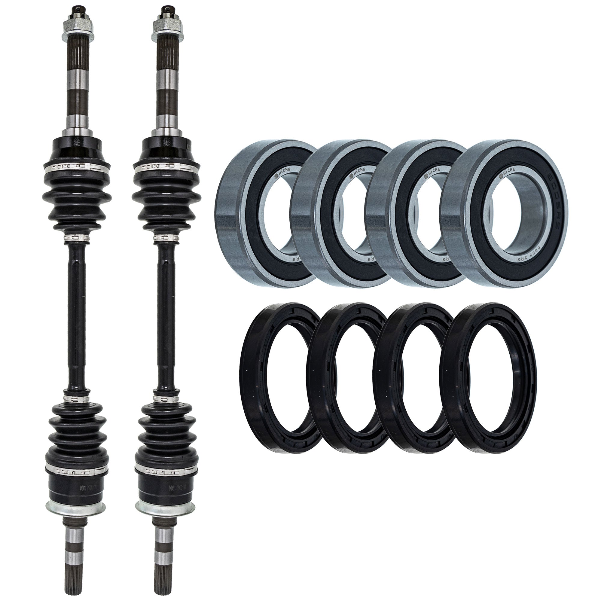 Axle with Wheel Bearing and Seal Kit for zOTHER Kawasaki Rhino NICHE MK1009351