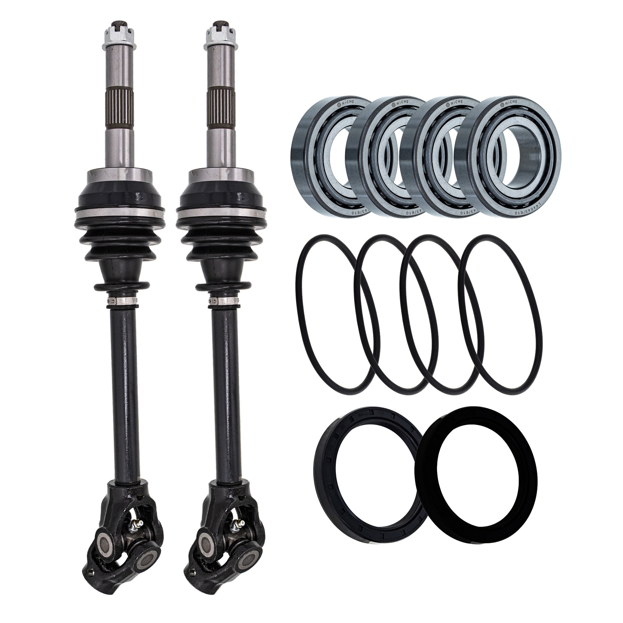 Axle with Wheel Bearing and Seal Kit for zOTHER Polaris Grizzly NICHE MK1009356