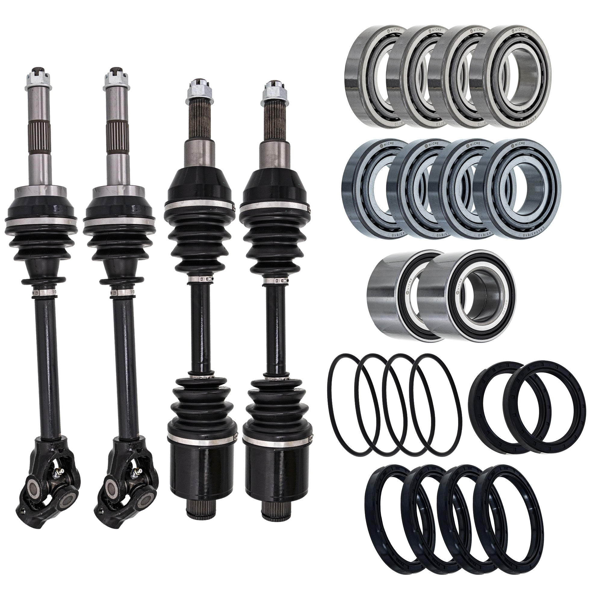 Axle with Wheel Bearing and Seal Kit for zOTHER Polaris Cat NICHE MK1009358