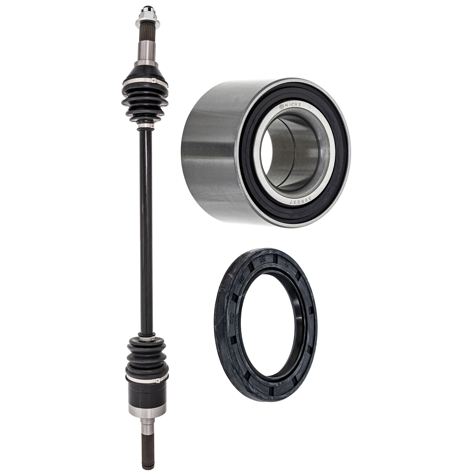 Axle with Wheel Bearing and Seal Kit for zOTHER BRP Can-Am Ski-Doo Sea-Doo Rhino NICHE MK1009370