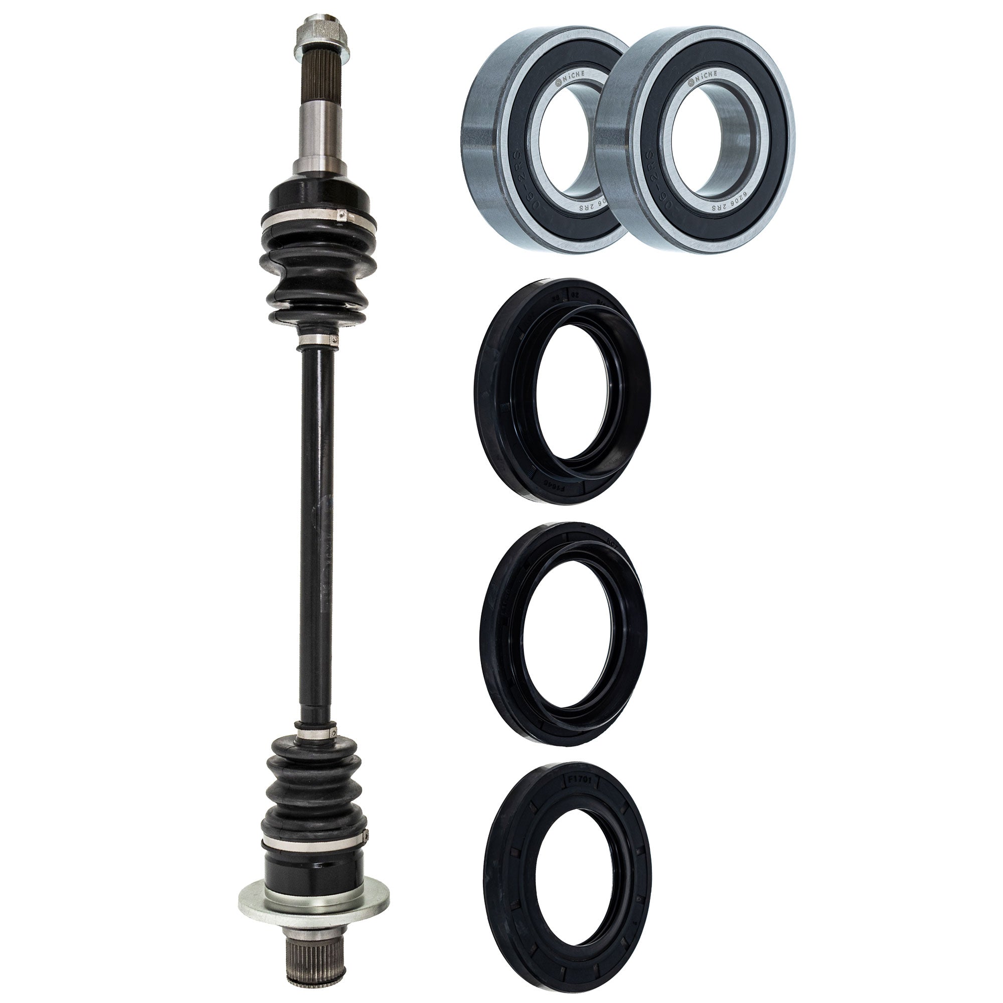 Axle with Wheel Bearing and Seal Kit for Yamaha Maverick NICHE MK1009371