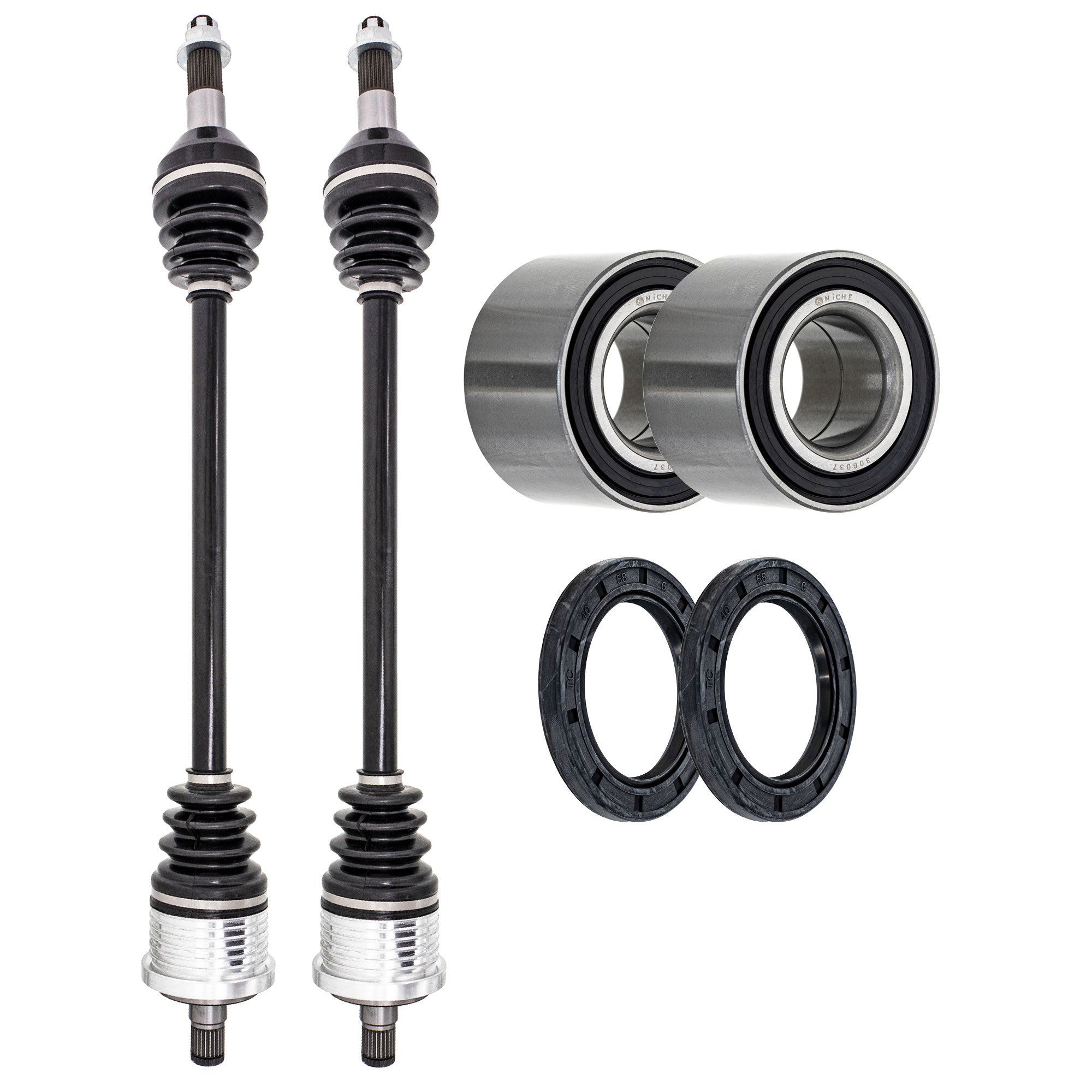 Axle with Wheel Bearing and Seal Kit for zOTHER BRP Can-Am Ski-Doo Sea-Doo Renegade NICHE MK1009380