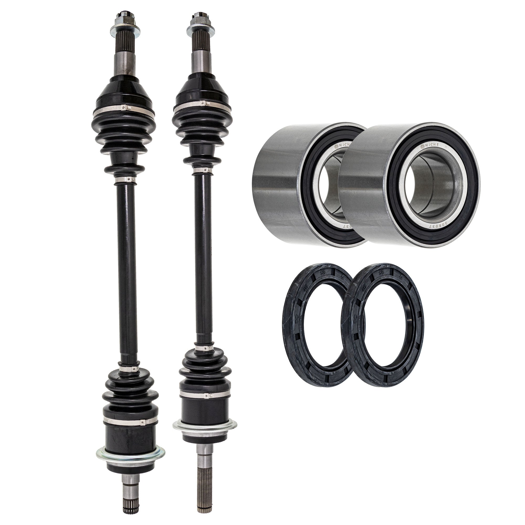 Axle with Wheel Bearing and Seal Kit for zOTHER BRP Can-Am Ski-Doo Sea-Doo Cat NICHE MK1009403