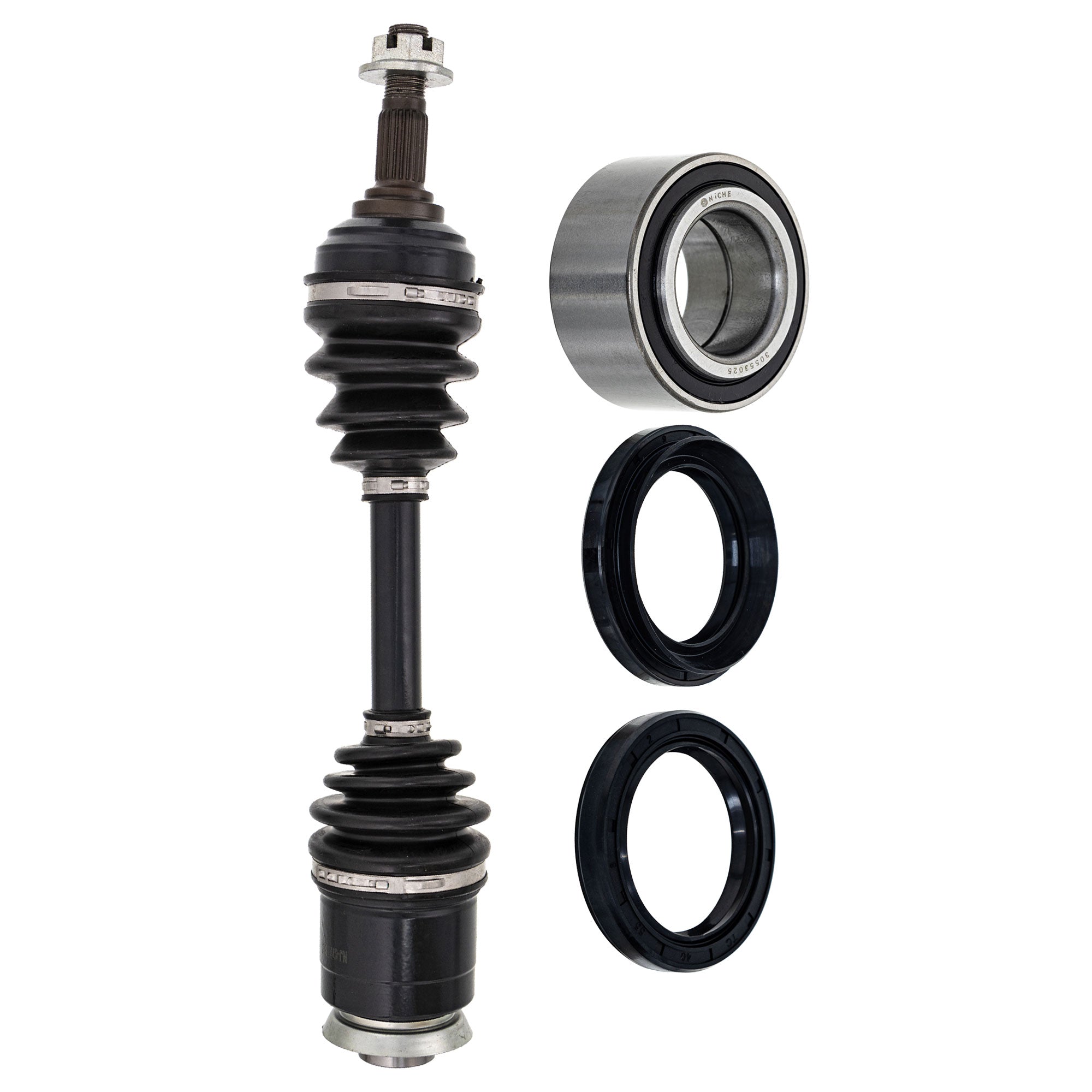 Axle with Wheel Bearing and Seal Kit for zOTHER Arctic Cat Textron Cat NICHE MK1009409