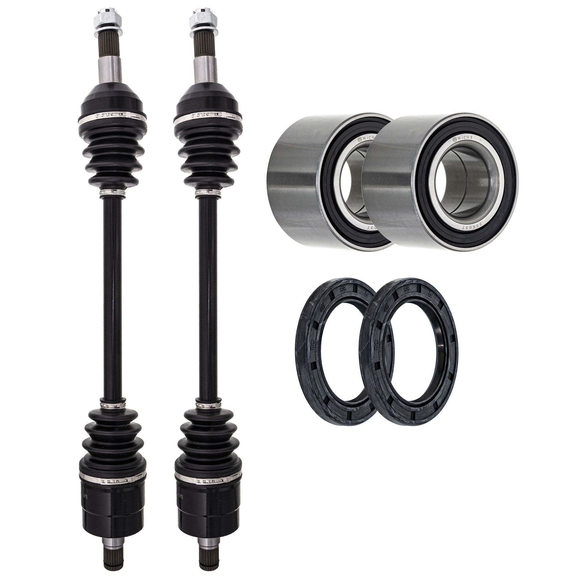 Axle with Wheel Bearing and Seal Kit for zOTHER BRP Can-Am Ski-Doo Sea-Doo Commander NICHE MK1009411