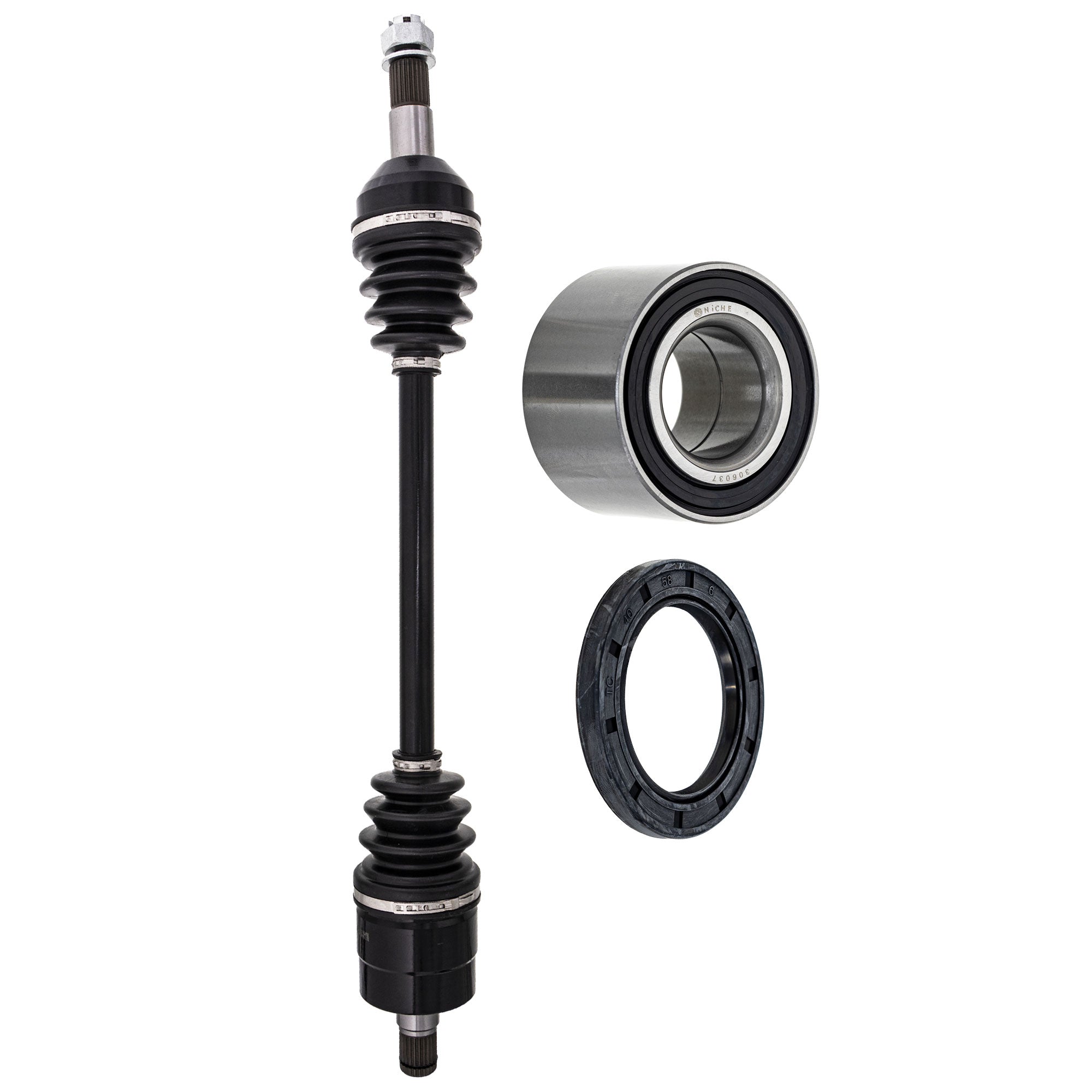 Axle with Wheel Bearing and Seal Kit for zOTHER BRP Can-Am Ski-Doo Sea-Doo Cat NICHE MK1009412