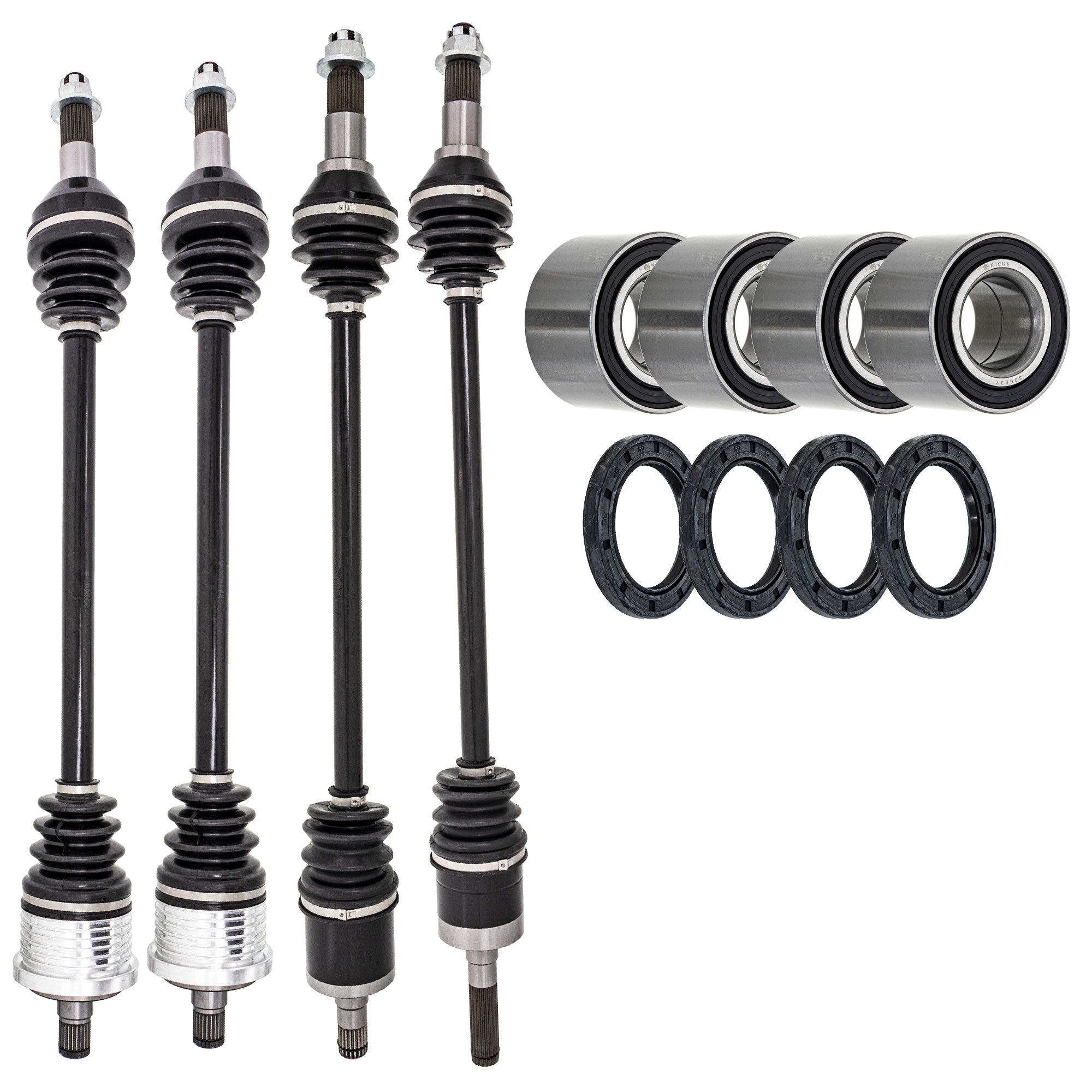 Axle with Wheel Bearing and Seal Kit for zOTHER BRP Can-Am Ski-Doo Sea-Doo Cat NICHE MK1009414