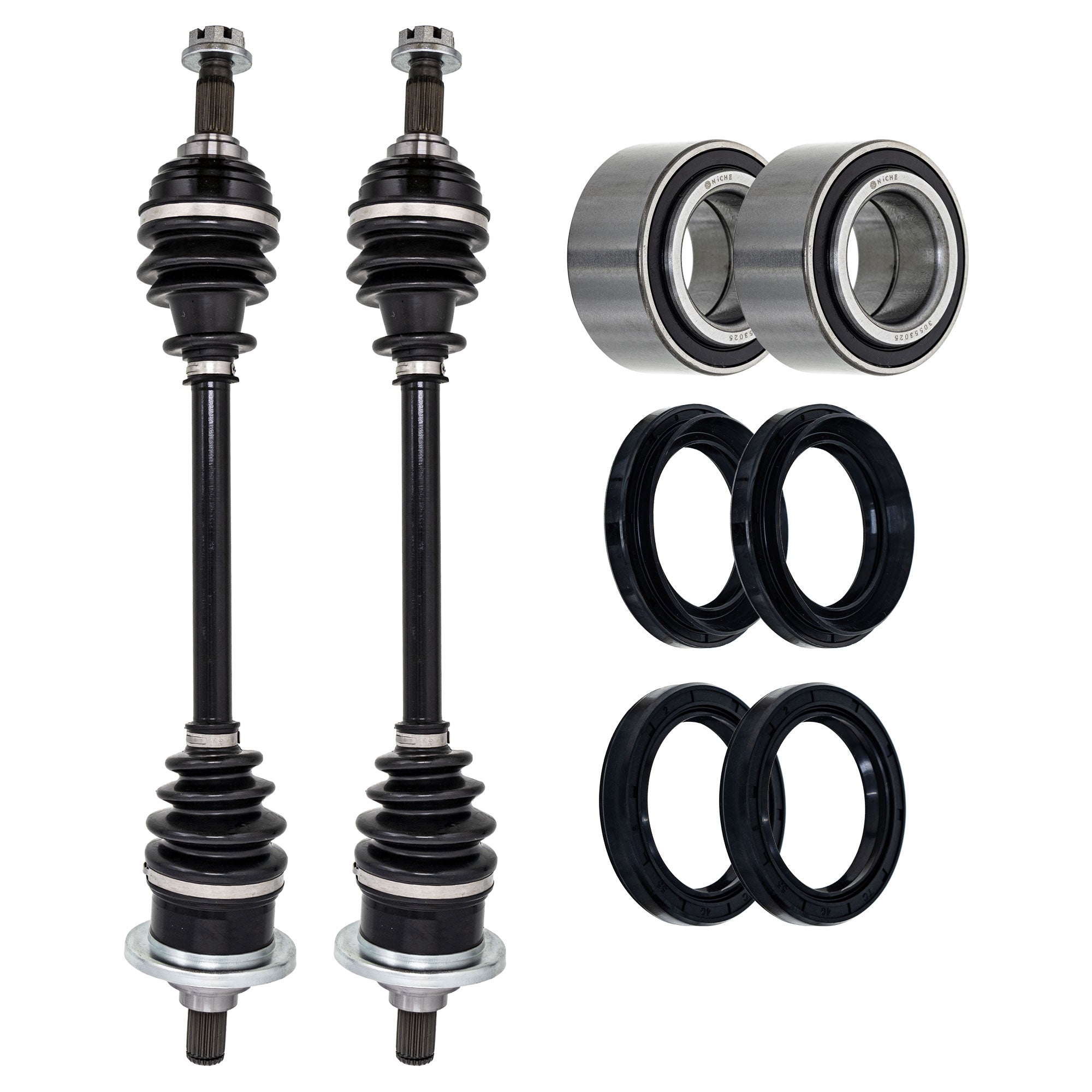 Axle with Wheel Bearing and Seal Kit for zOTHER Arctic Cat Textron Cat NICHE MK1009415