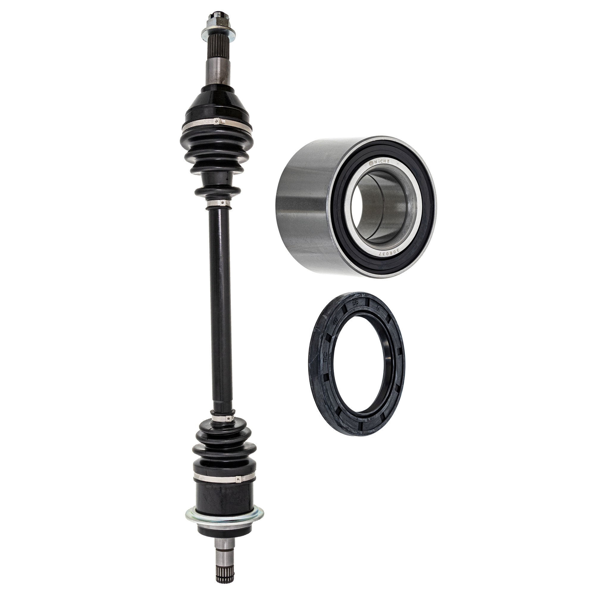 Axle with Wheel Bearing and Seal Kit for zOTHER BRP Can-Am Ski-Doo Sea-Doo Commander NICHE MK1009424